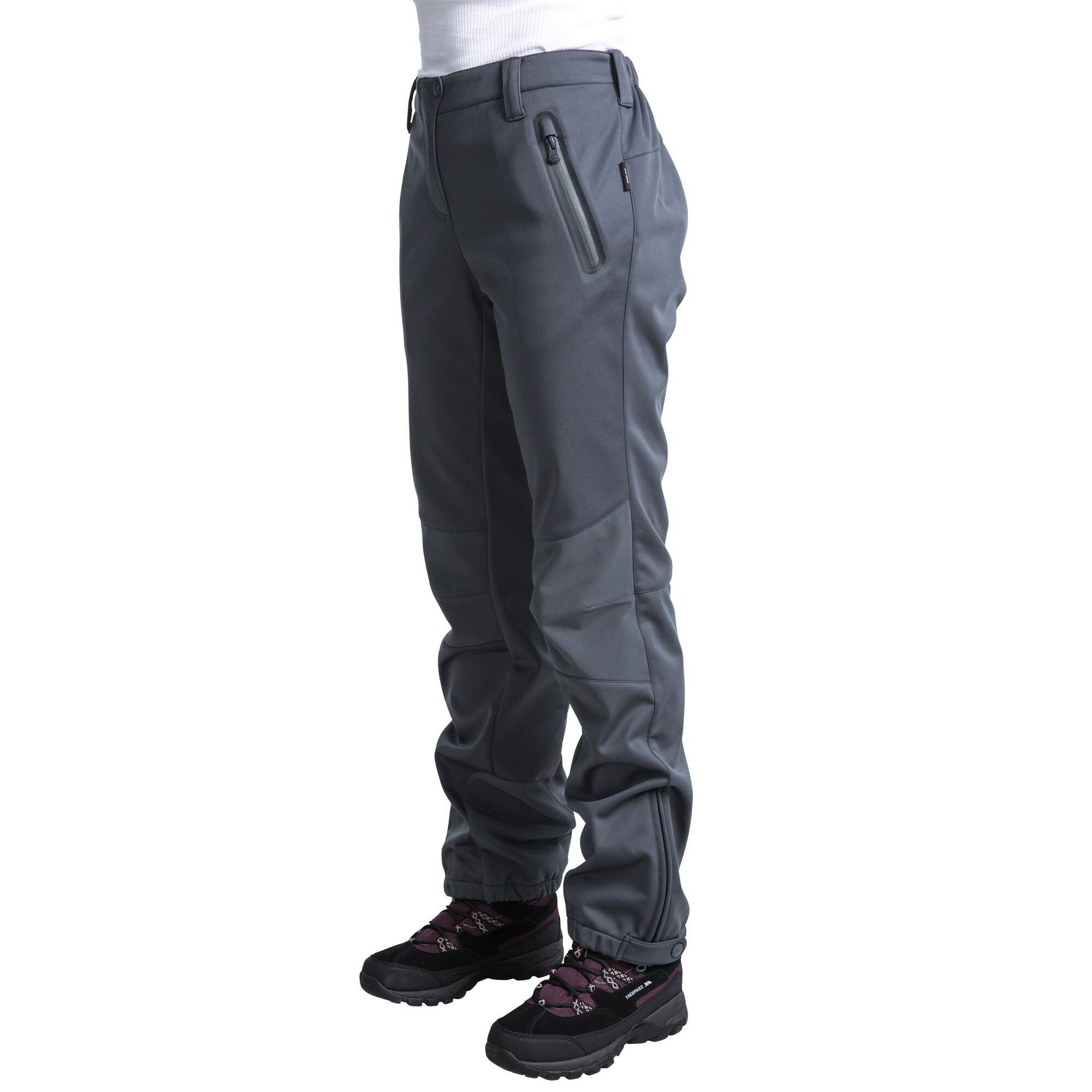 Pantaloni Da Escursione In Softshell Donna Trespass Sola Carbone 3/5