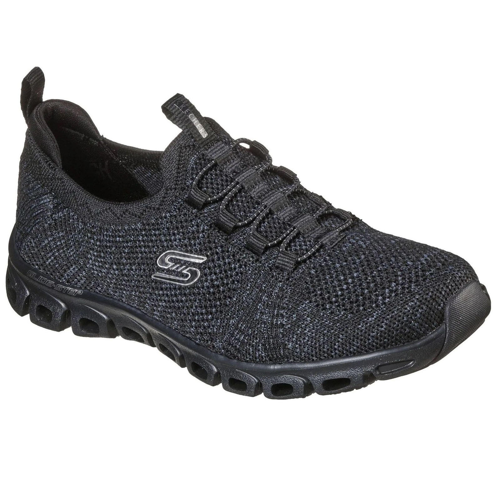 SKECHERS Womens/Ladies Glide Step Grand Flash Trainers (Black)