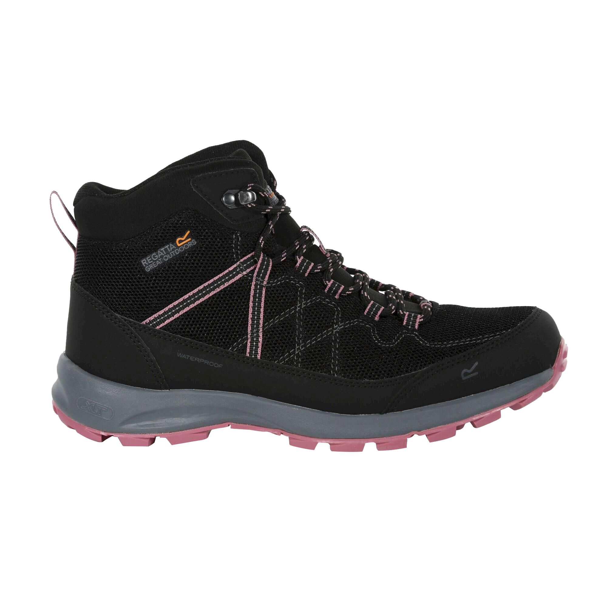 Womens/Ladies Samaris Lite Walking Boots (Black/Heather Rose) 4/5