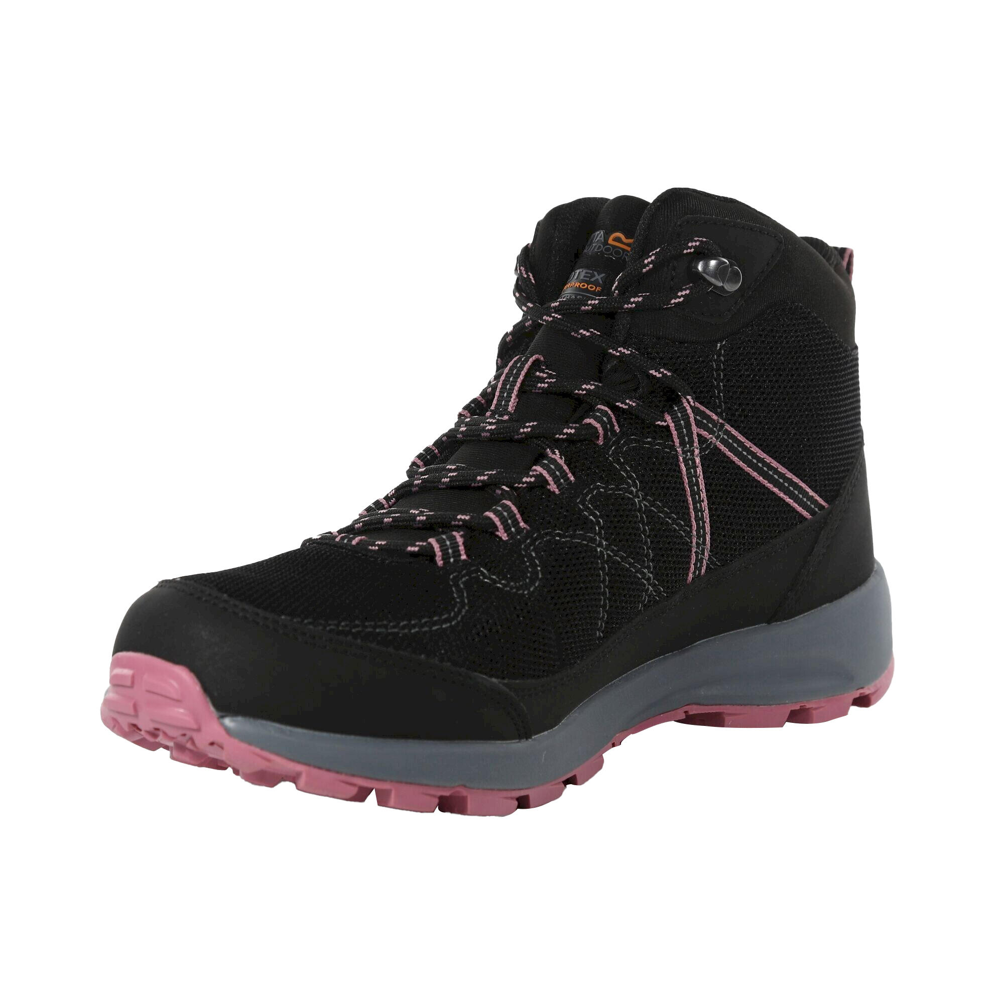 Womens/Ladies Samaris Lite Walking Boots (Black/Heather Rose) 3/5