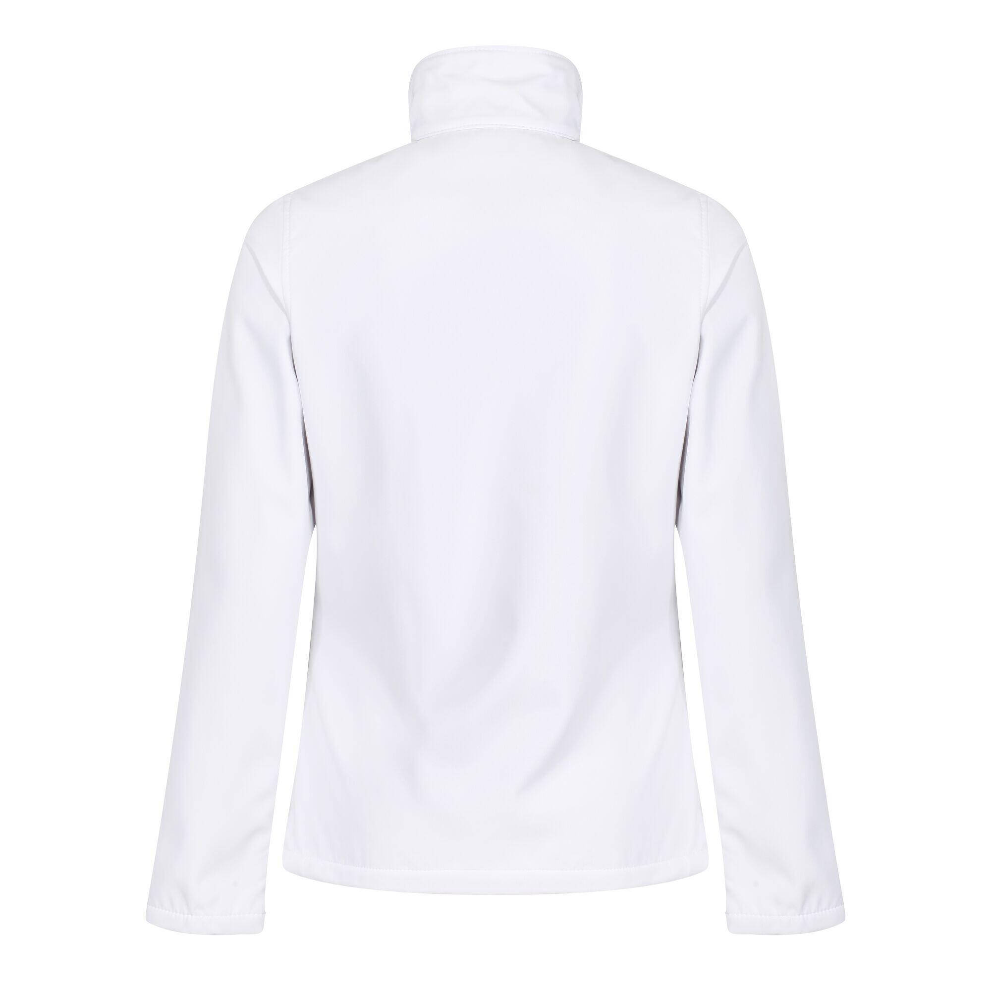 Standout Womens/Ladies Ablaze Printable Soft Shell Jacket (White/Light Steel) 3/5