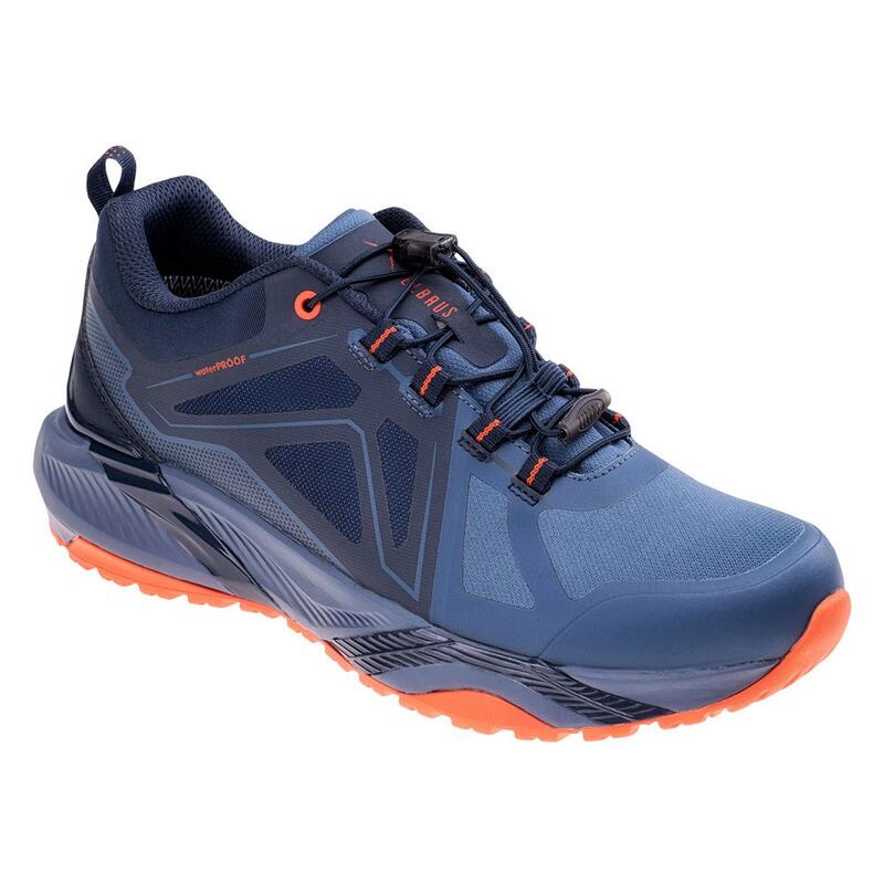 Heren Omelio Waterdichte Wandelschoenen (Jurk Blauw/Donker Denim/Tangerine