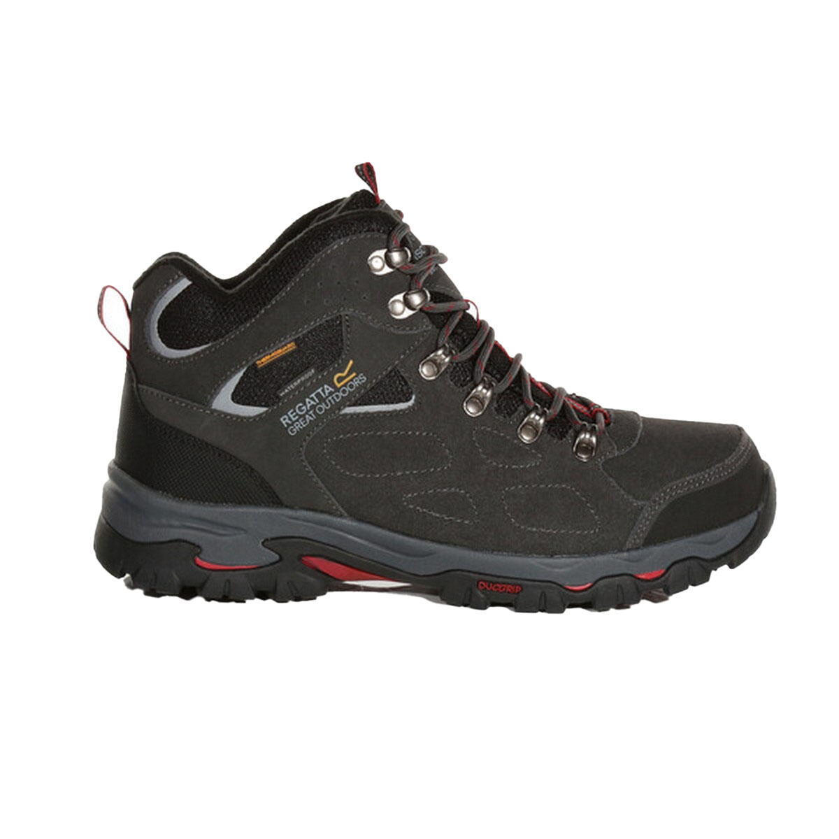 REGATTA Mens Tebay Thermo Waterproof Suede Walking Boots (Briar/Rio Red)