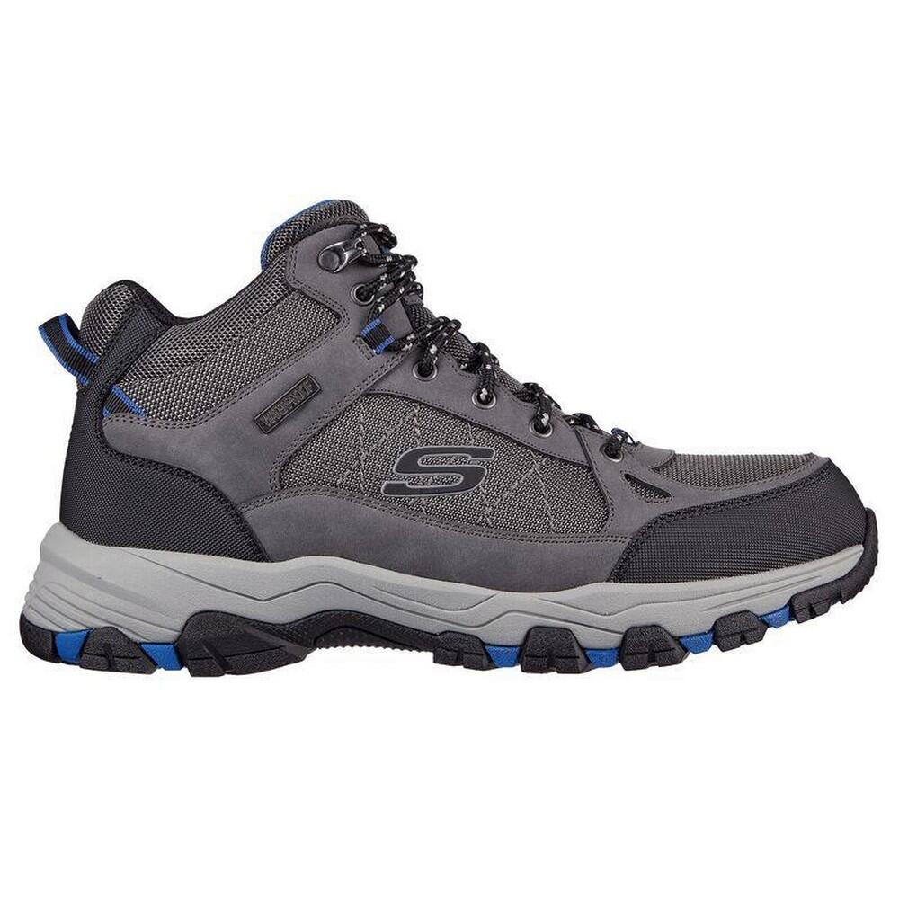 Mens Selmen Melano Leather Hiking Boots (Grey) 3/5