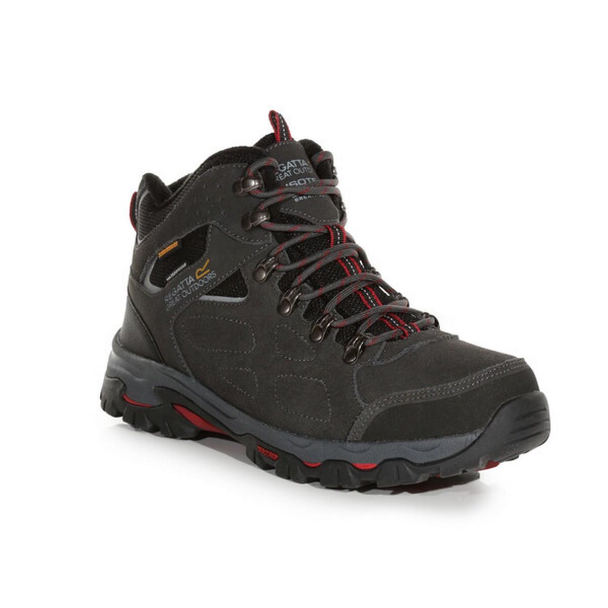 Mens Tebay Thermo Waterproof Suede Walking Boots (Briar/Rio Red) 3/5