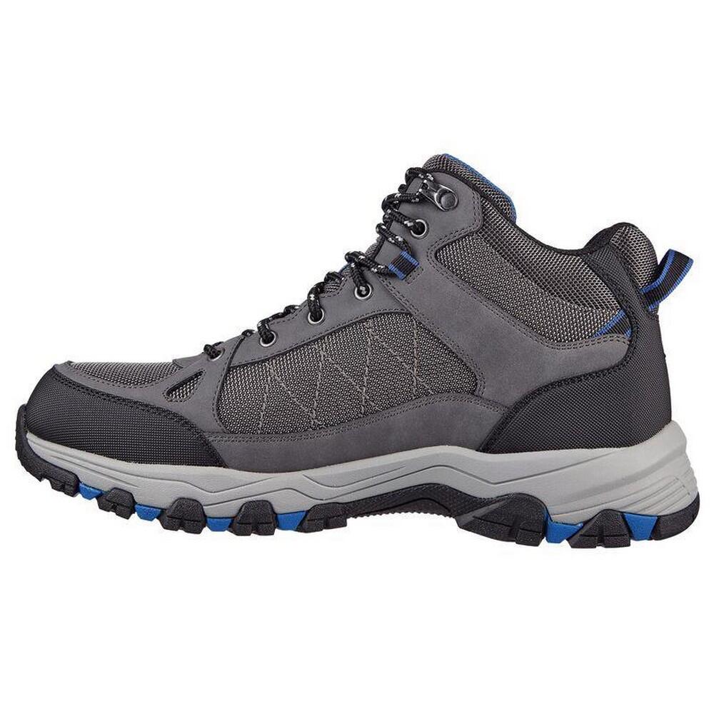 Mens Selmen Melano Leather Hiking Boots (Grey) 2/5