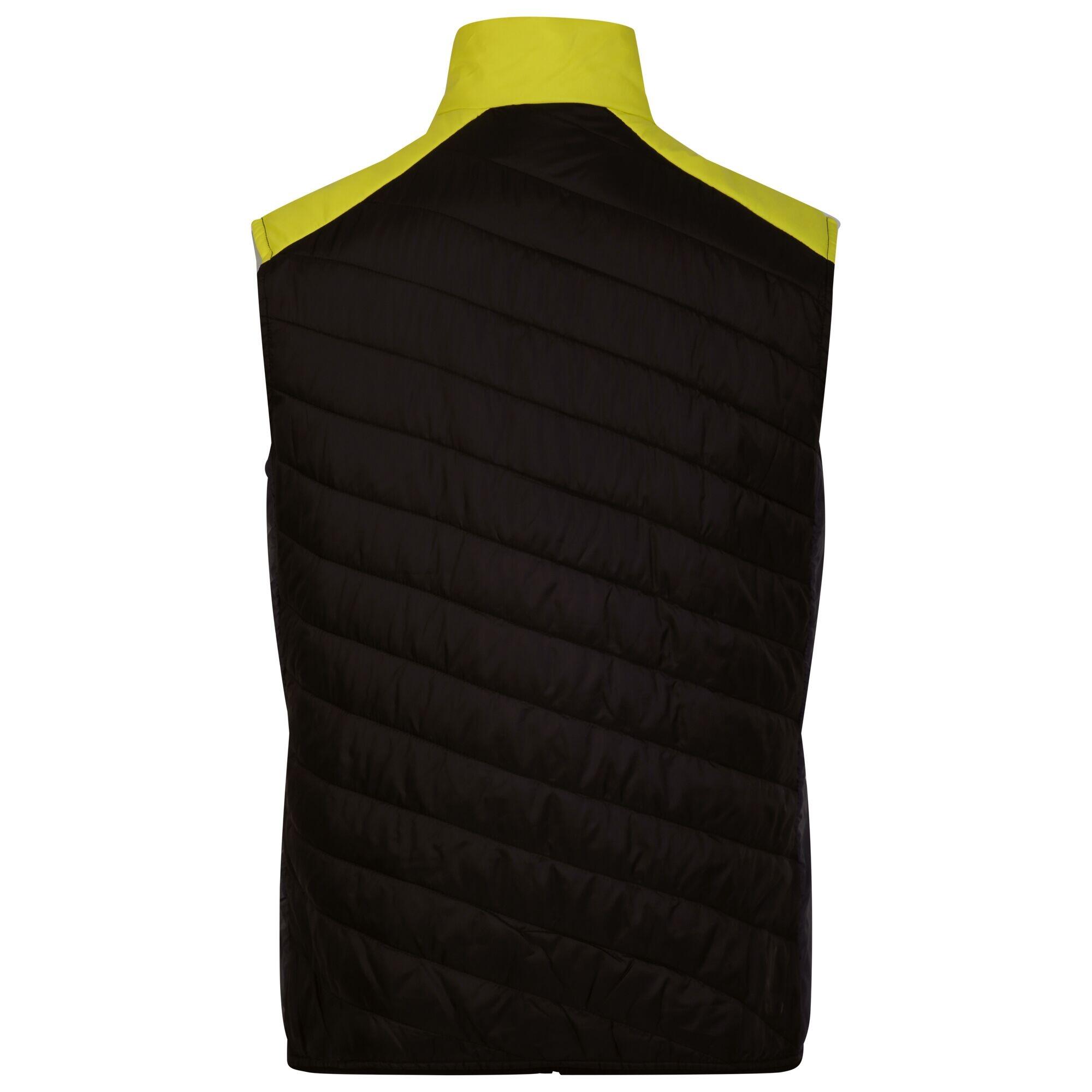 Chaleco Touring Acolchado para Hombre Primavera Neón, Negro 2/5