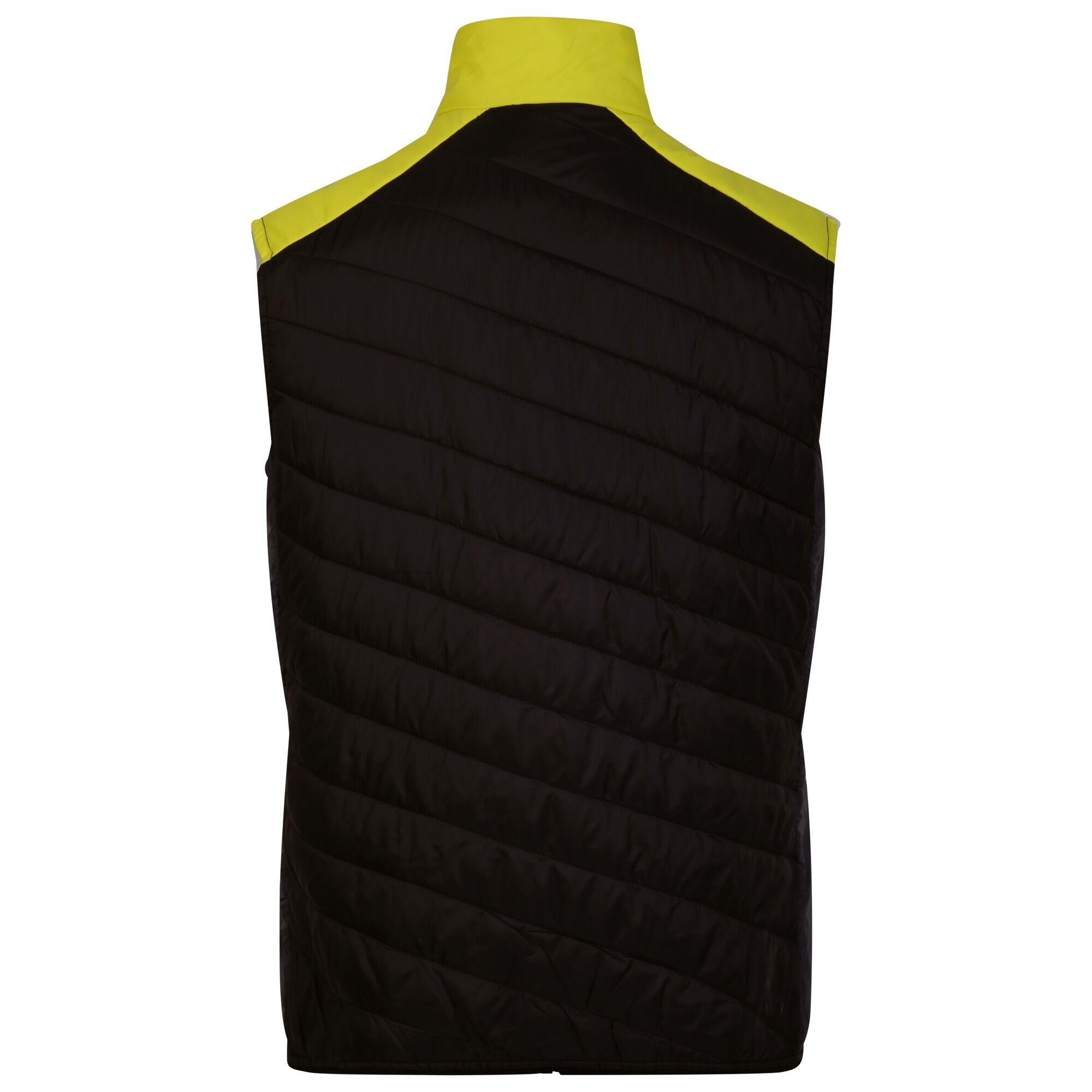 Mens Touring Quilted Lightweight Gilet (Neon Spring/Black) 2/5