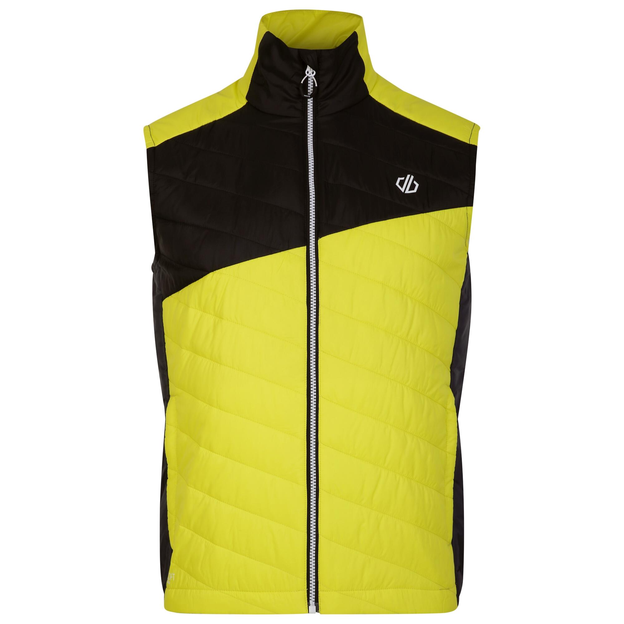 Mens Touring Quilted Lightweight Gilet (Neon Spring/Black) 1/5