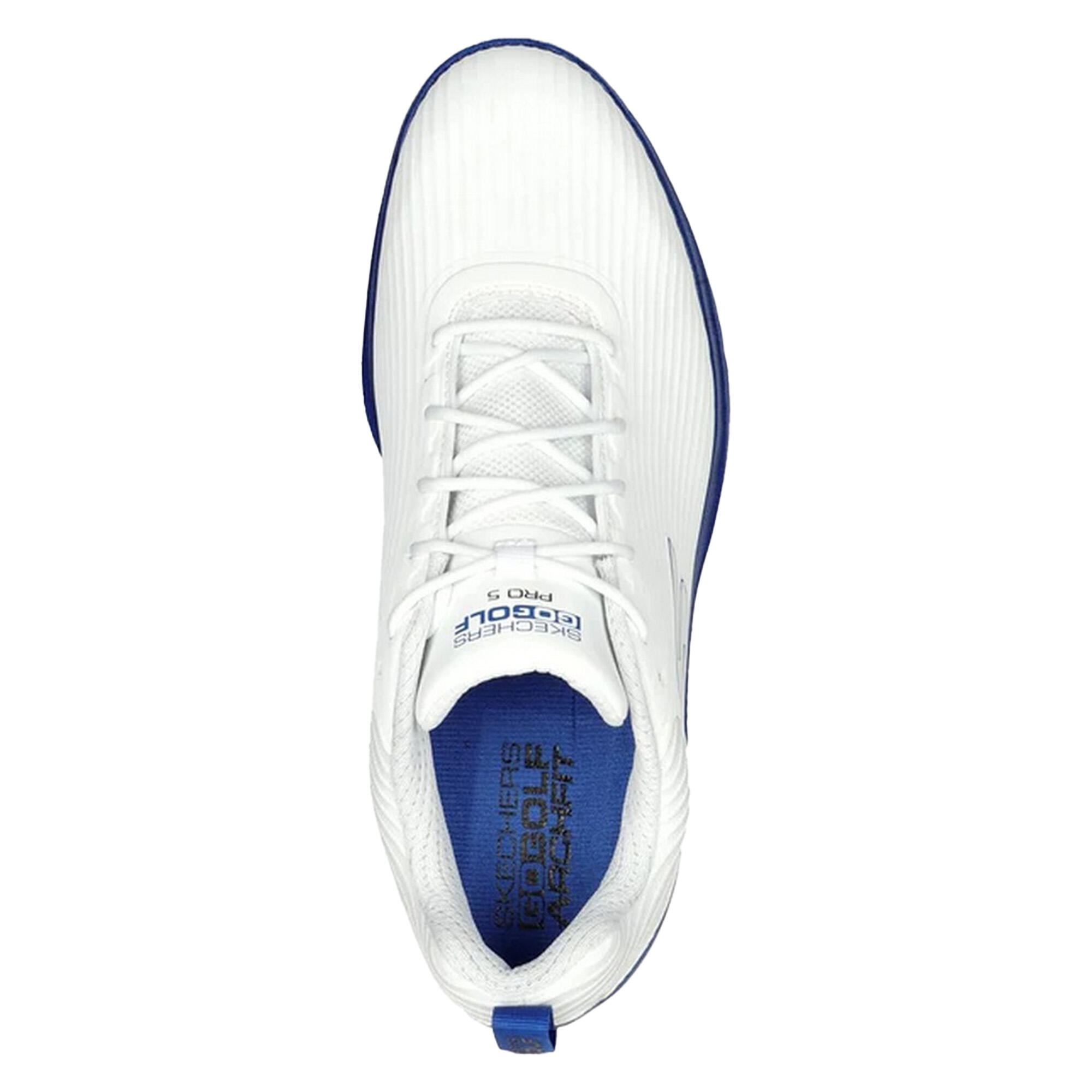 Mens Go Golf Pro 5 Hyper Golf Shoes (White/Blue) 4/5