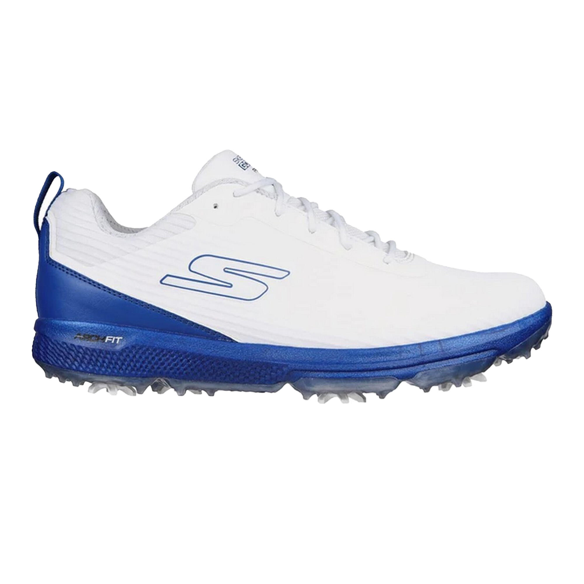 Mens Go Golf Pro 5 Hyper Golf Shoes (White/Blue) 3/5