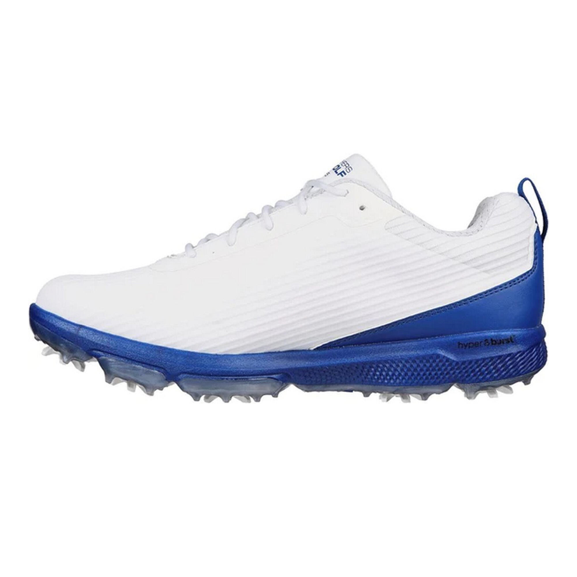 Mens Go Golf Pro 5 Hyper Golf Shoes (White/Blue) 2/5