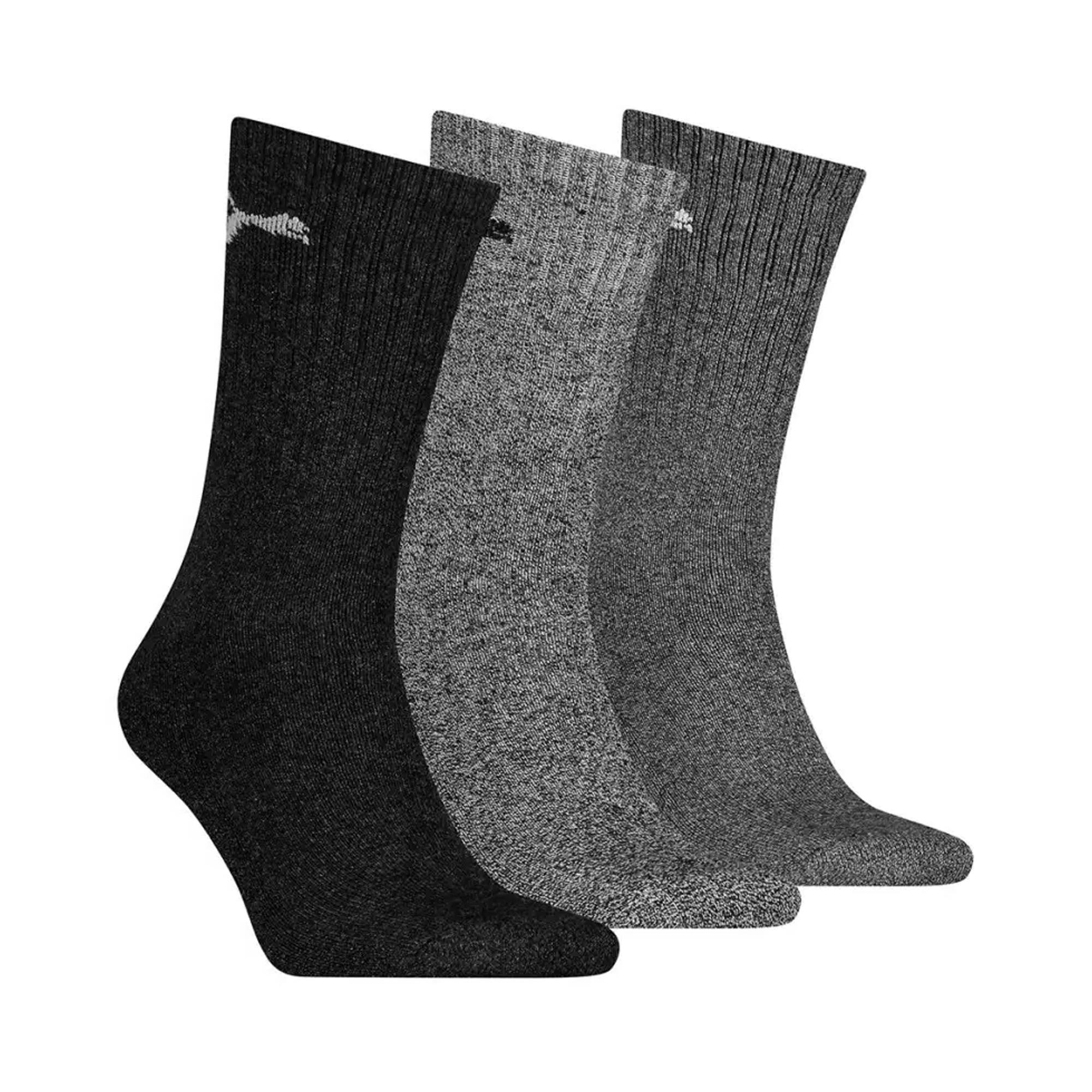 Unisex Adult Crew Sports Socks (Pack of 3) (Grey) 2/3