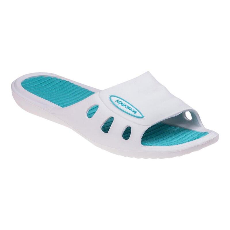 Claquettes MANUSA Femme (Blanc / Turquoise vif)