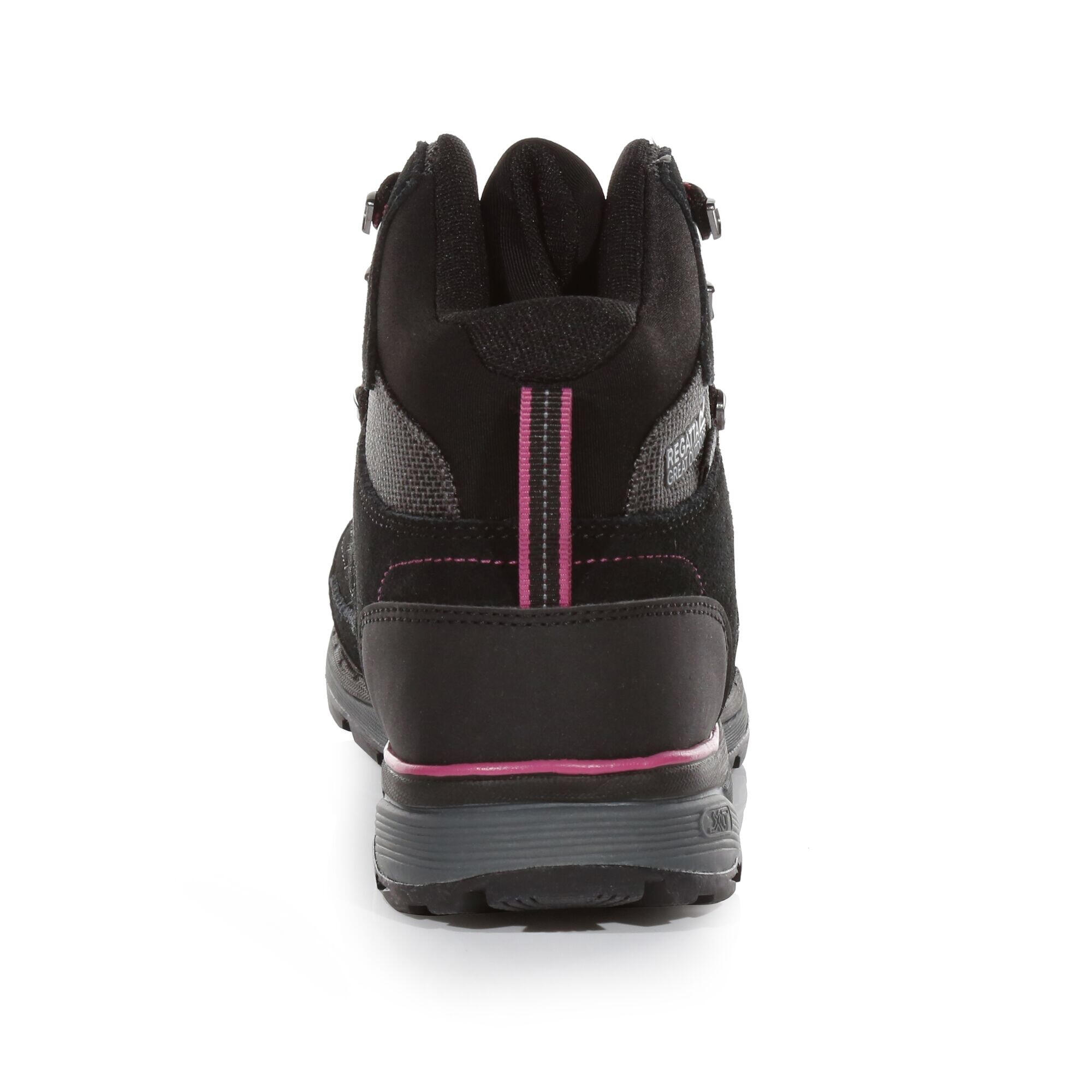 Womens/Ladies Samaris Suede Walking Boots (Ash/Violet) 2/5