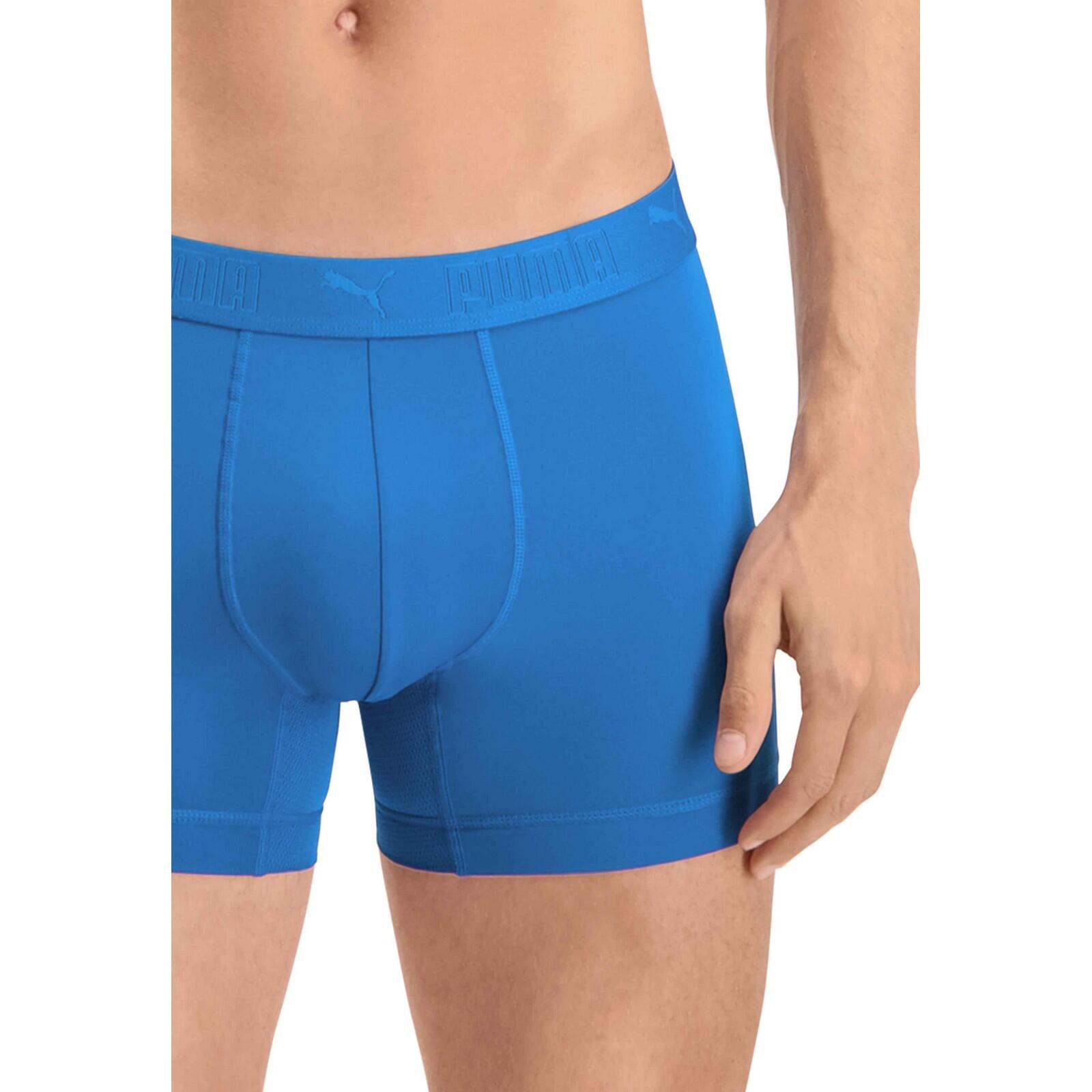 Boxer Active Uomo Misura Confezione 2 Puma Blu 3/4