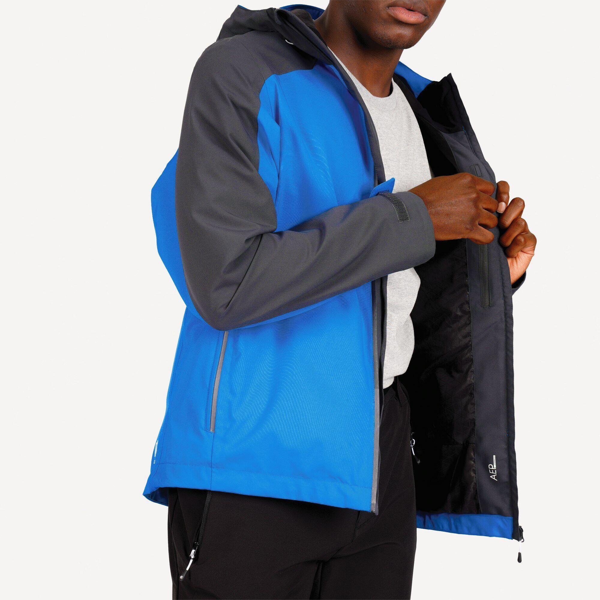 Mens Diluent III Waterproof Jacket (Athletic Blue/Ebony) 3/5
