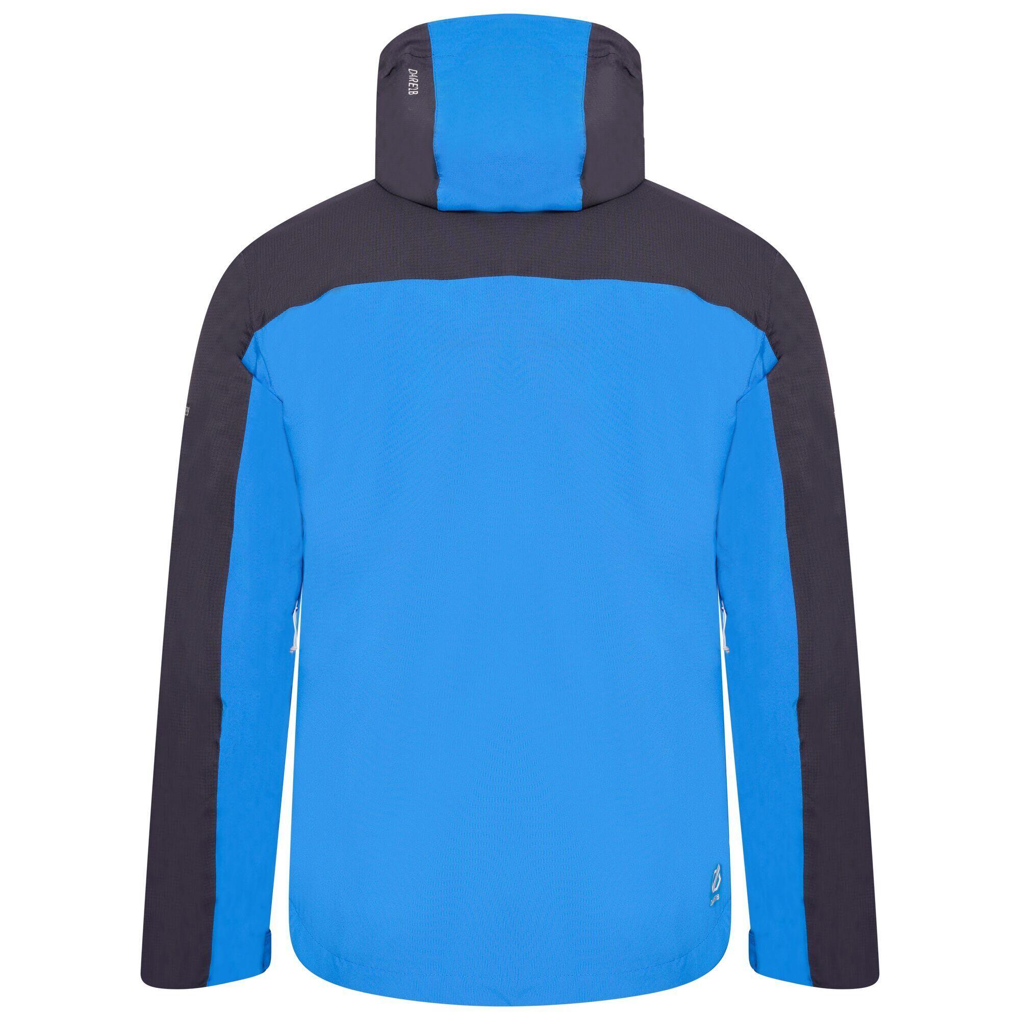 Mens Diluent III Waterproof Jacket (Athletic Blue/Ebony) 2/5