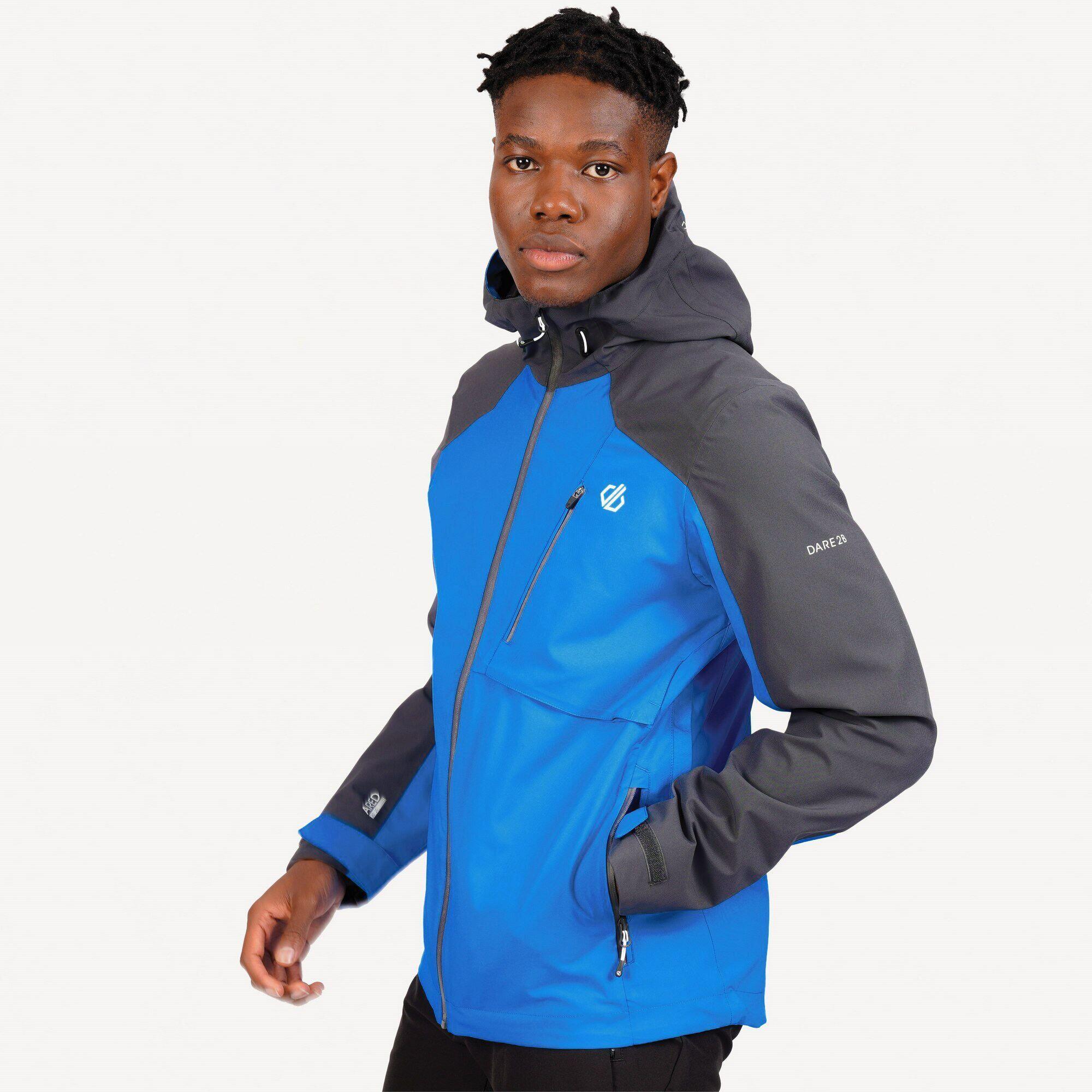 Mens Diluent III Waterproof Jacket (Athletic Blue/Ebony) 4/5