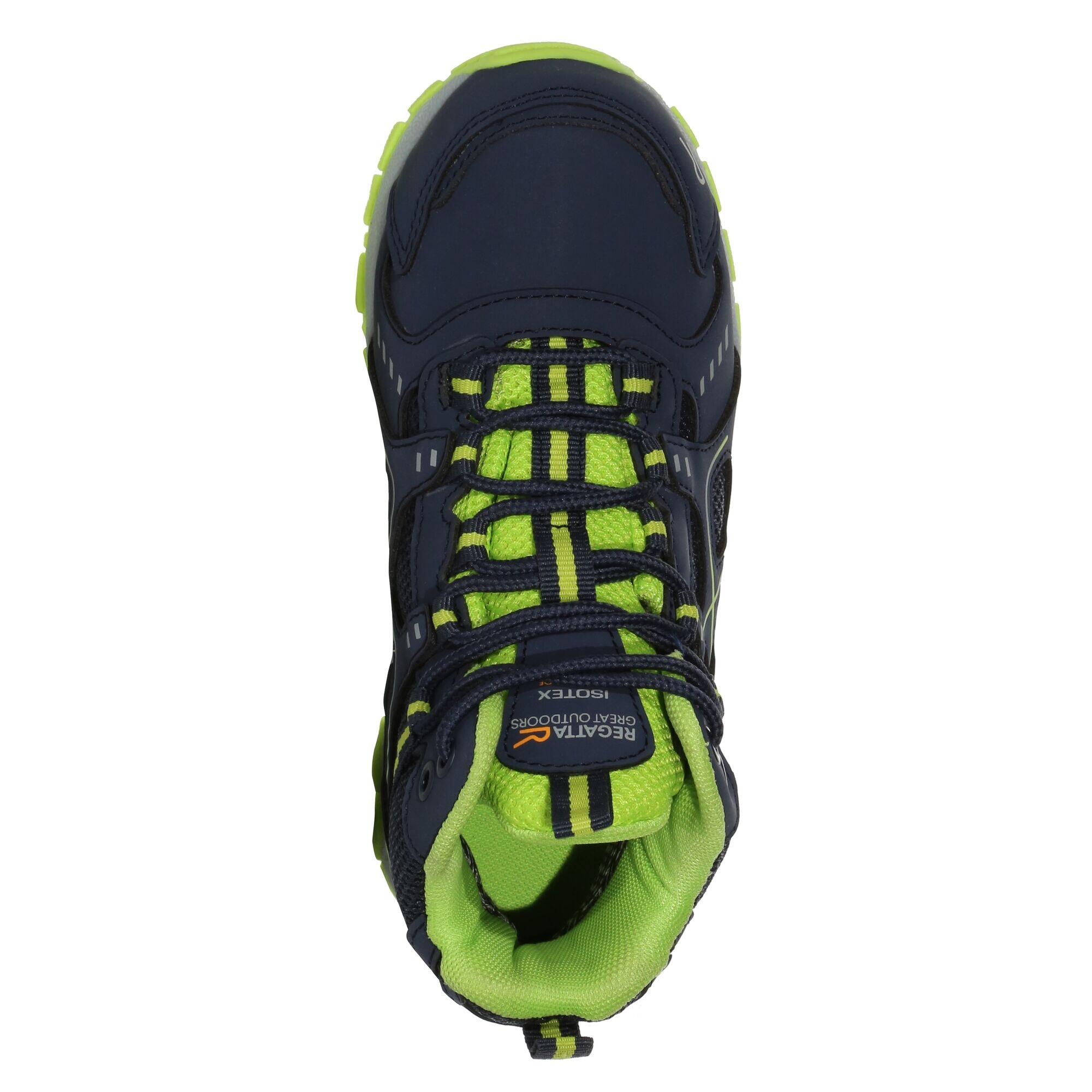 Childrens/Kids Vendeavour Walking Boots (Navy/Lime Punch) 4/5