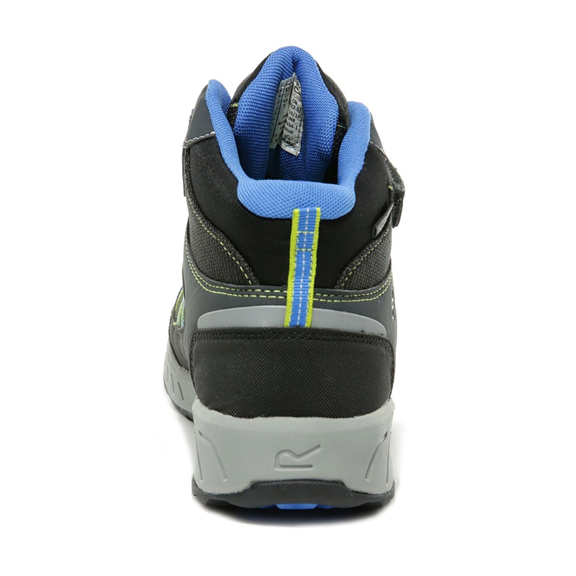 Kids Samaris V Mid Walking Boots (Briar/Fluorescent Blue) 2/5