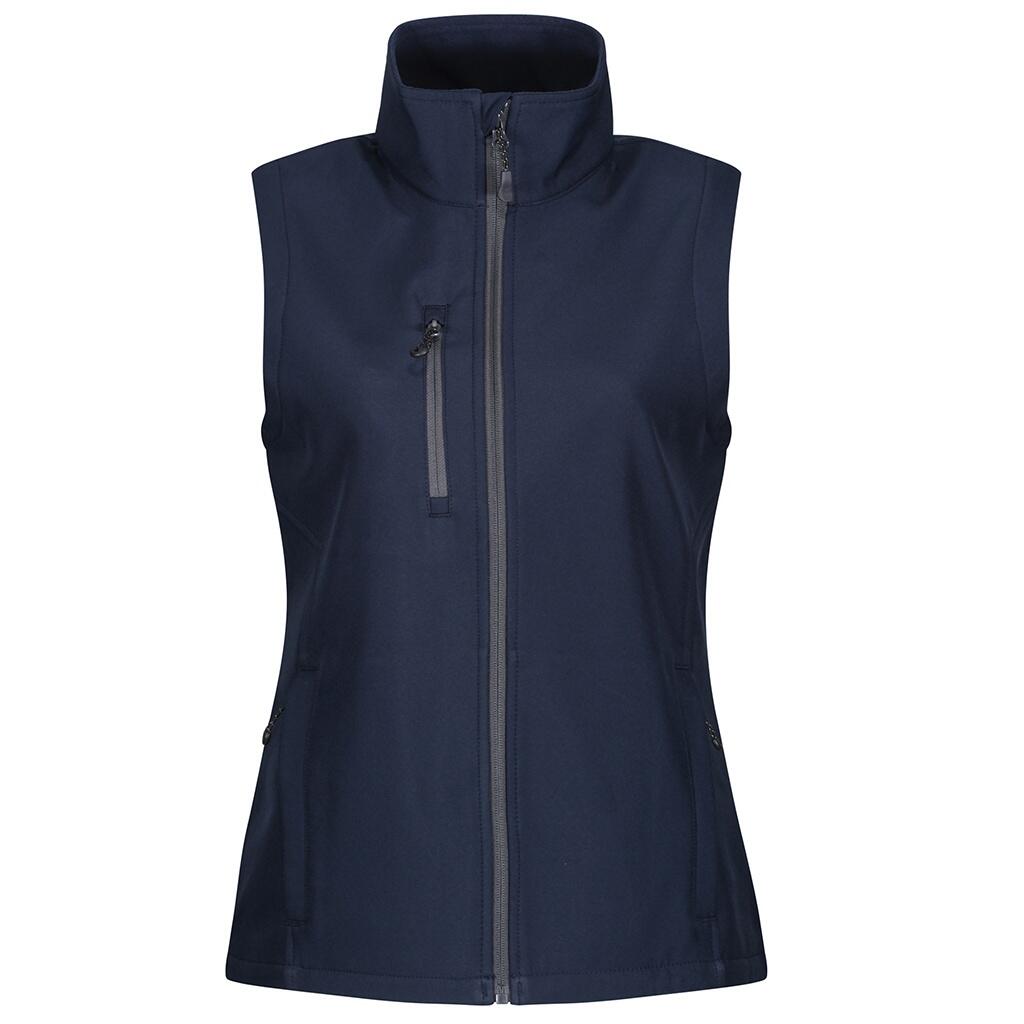 Womens/Ladies Honestly Made Softshell Recycled Body Warmer (Navy) 1/4