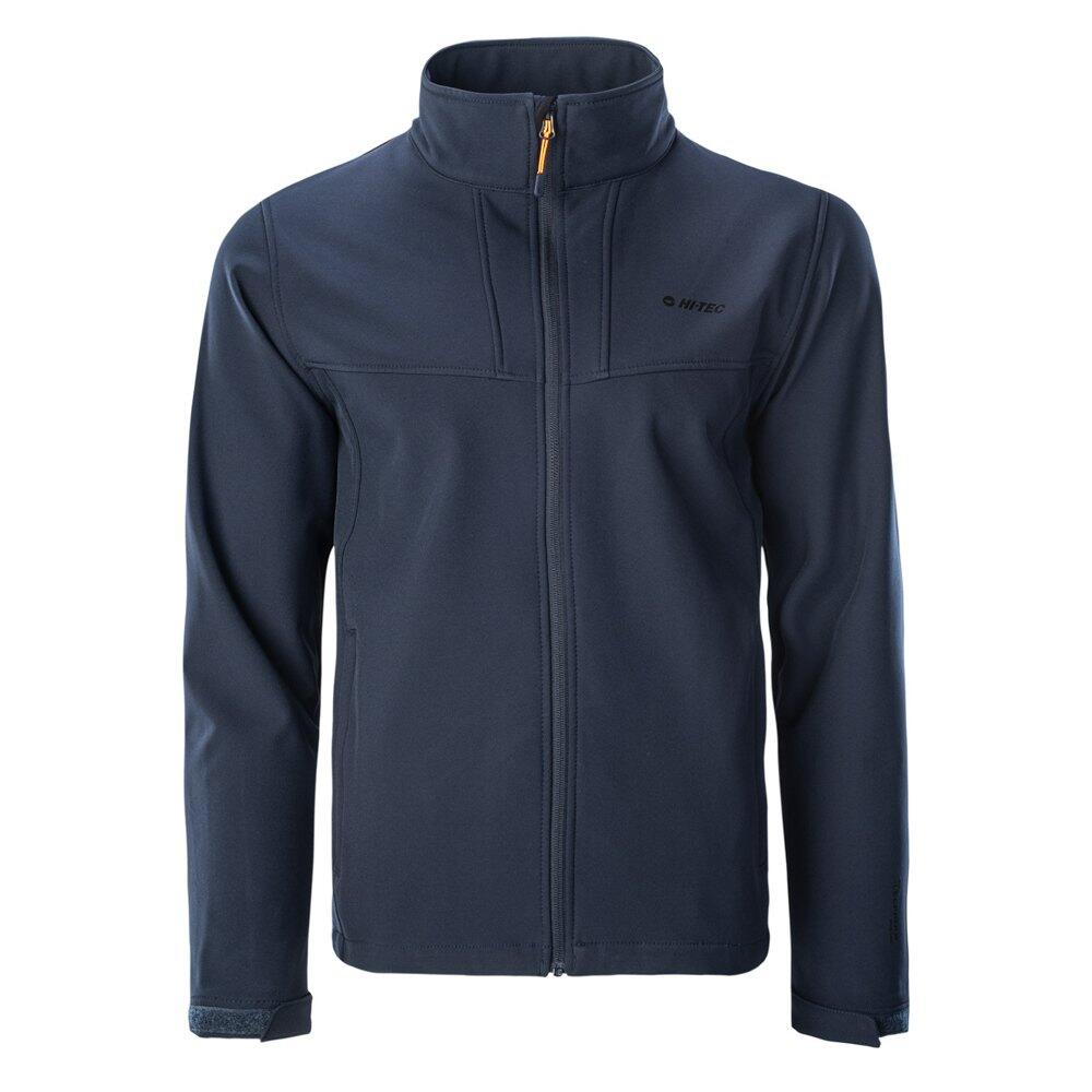 LIVARO Men's softshell jacket (Dark blue / Orange)