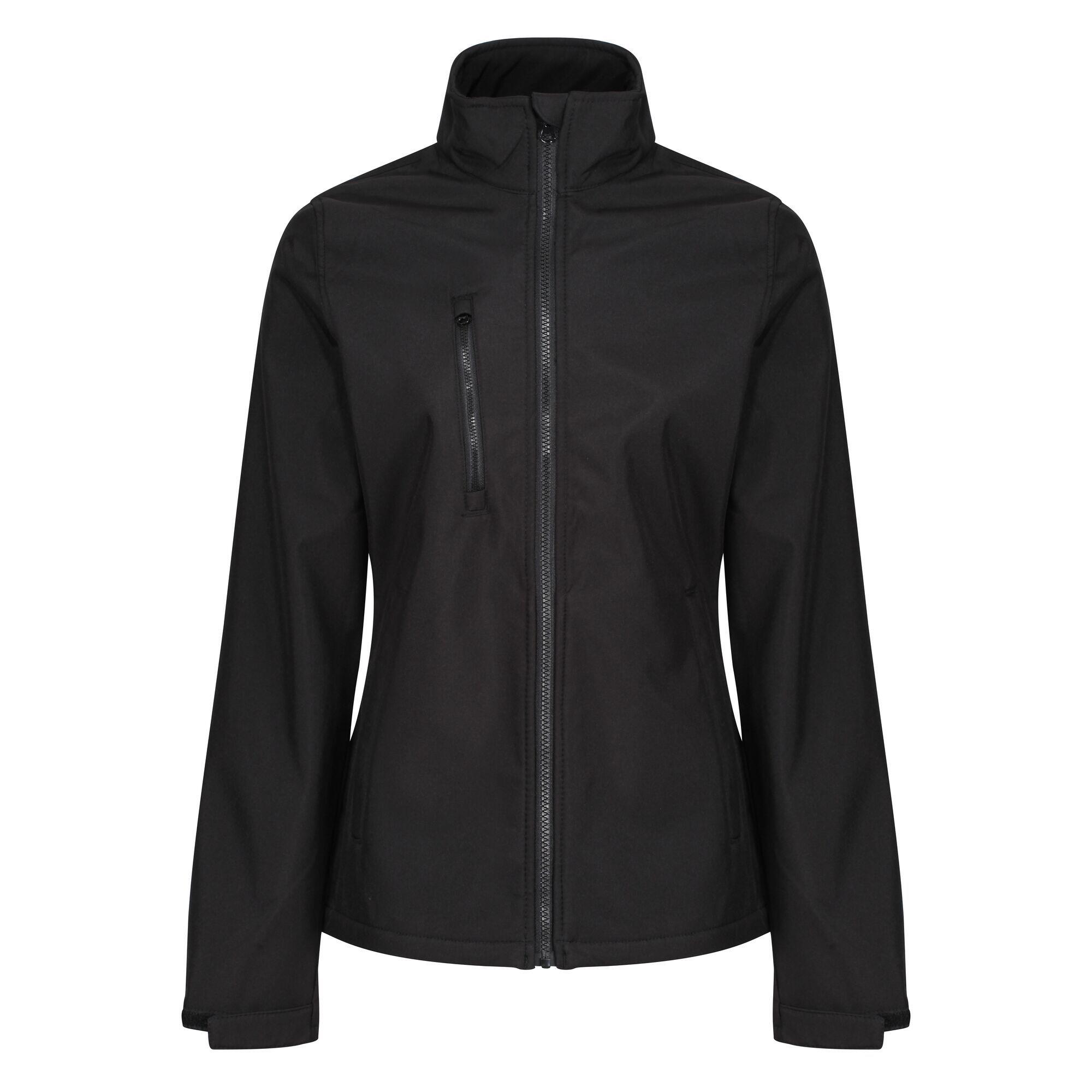 Womens/Ladies Ablaze Three Layer Soft Shell Jacket (Black) 1/5