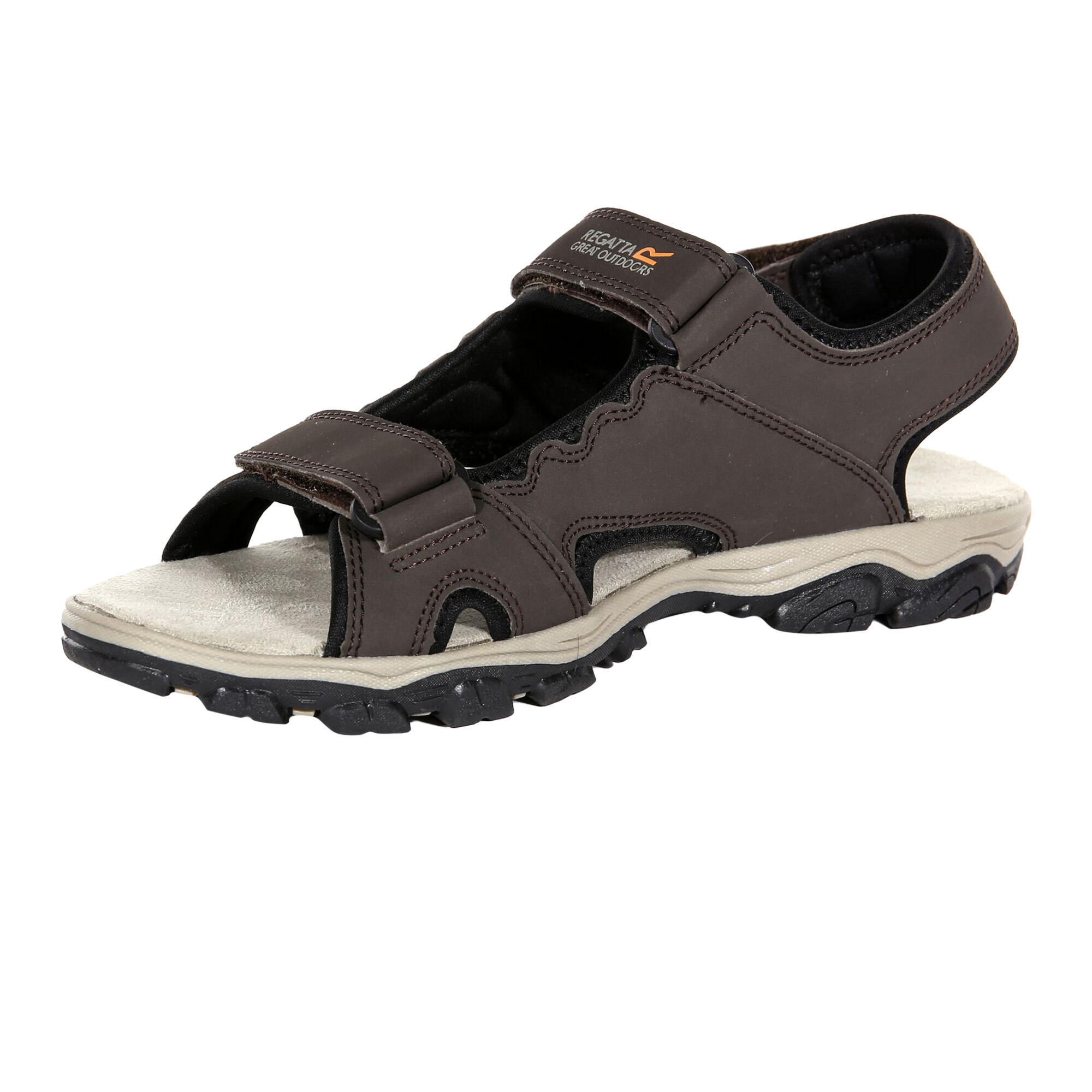 Mens Holcombe Vent Sandals (Peat/Parchment) 3/5