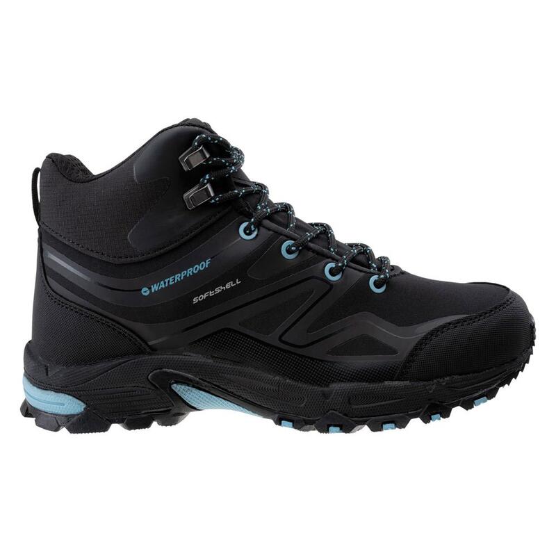 Wanderstiefel "Hendon", Wasserfest Damen Schwarz/Himmelblau