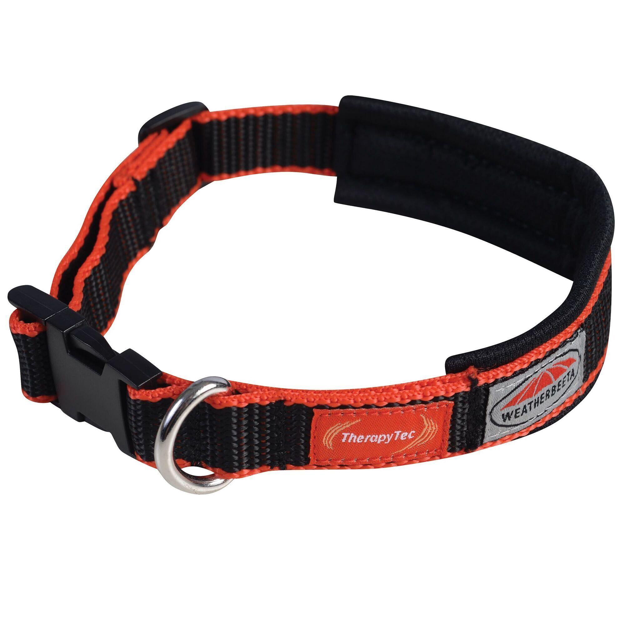 TherapyTec Dog Collar (Black/Red) 1/3