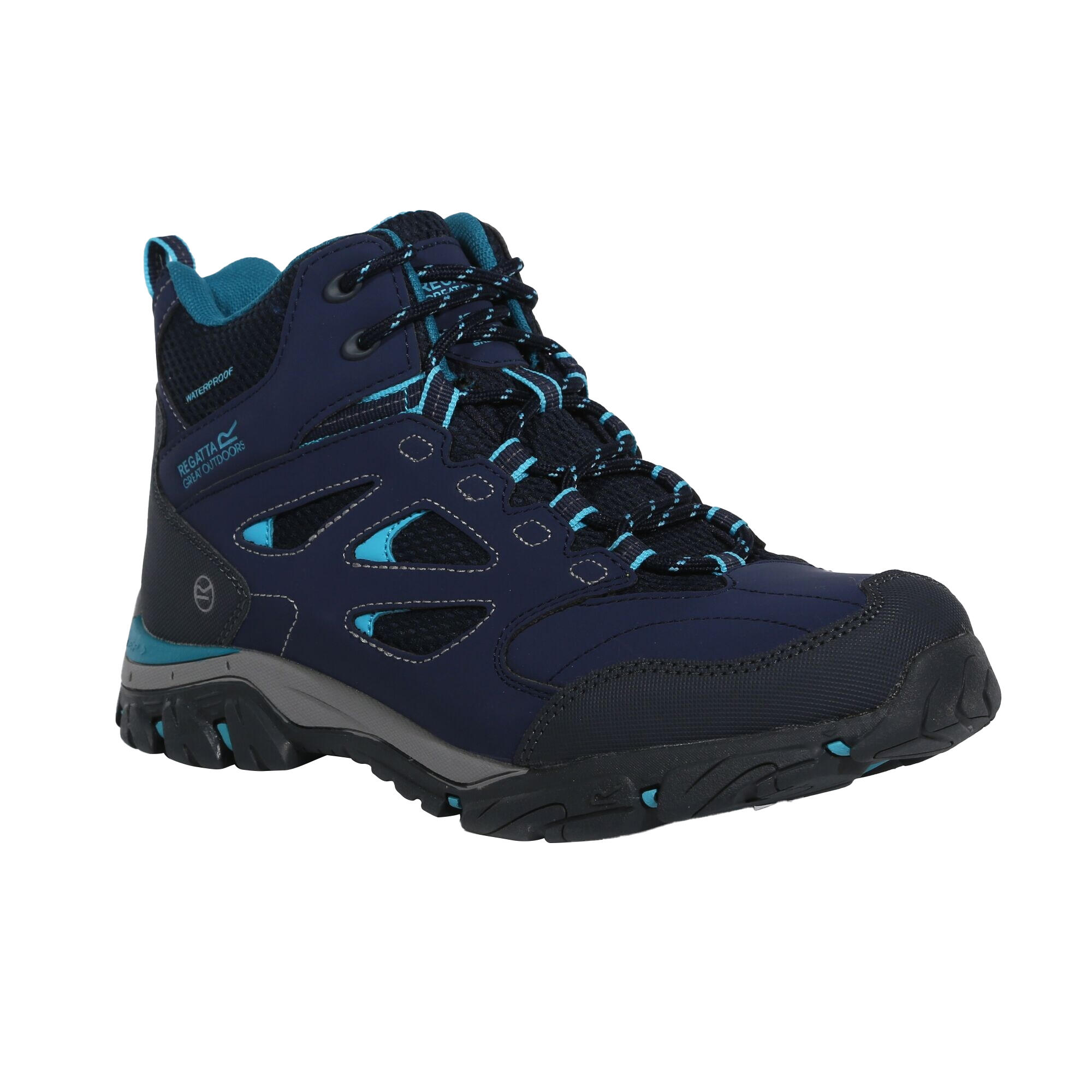 REGATTA Womens/Ladies Holcombe IEP Mid Hiking Boots (Navy/Azure Blue)