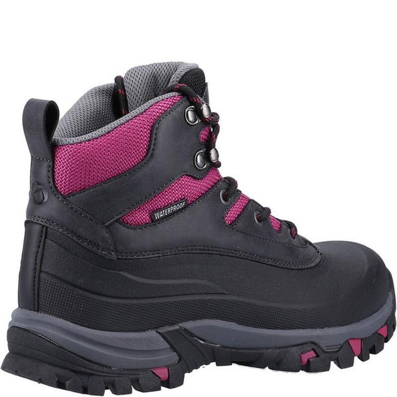 Wanderstiefel "Calmsden" Damen Grau/Beerenrot