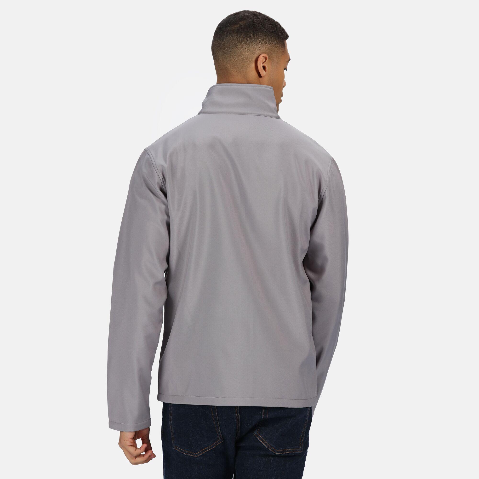 Standout Mens Ablaze Printable Soft Shell Jacket (Rock Grey/Black) 3/5