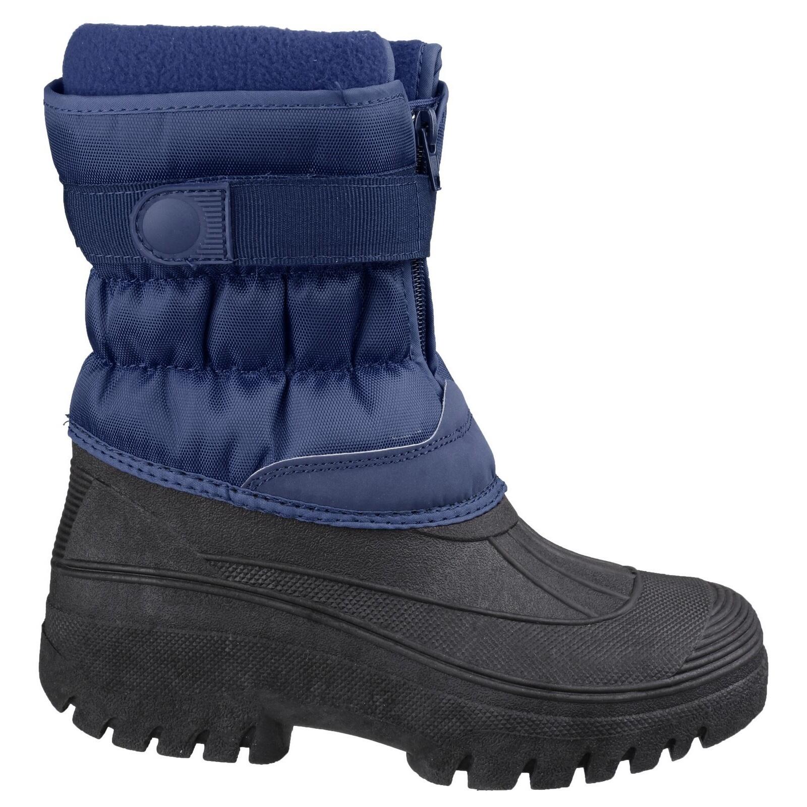 Childrens/Kids Chase Wellington Boots (Navy) 2/5