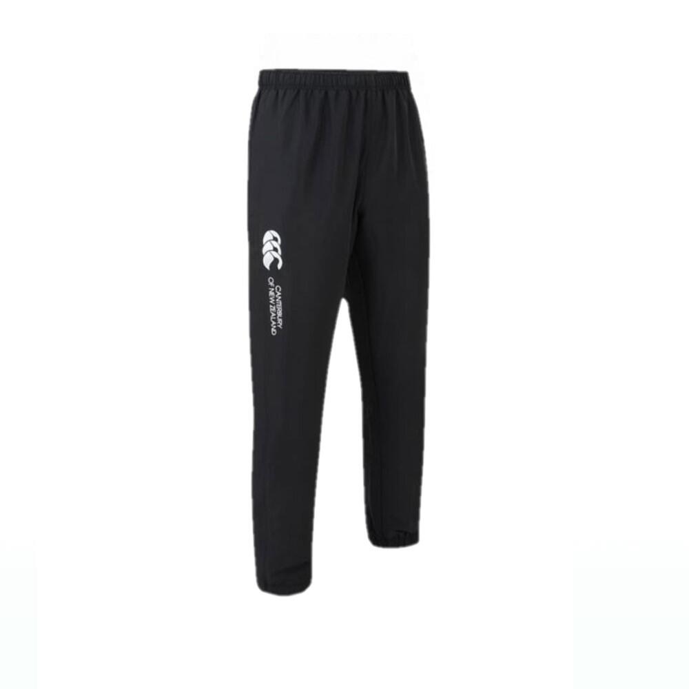 Unisex Adult Cuffed Ankle Tracksuit Bottoms (Black/White) 2/3
