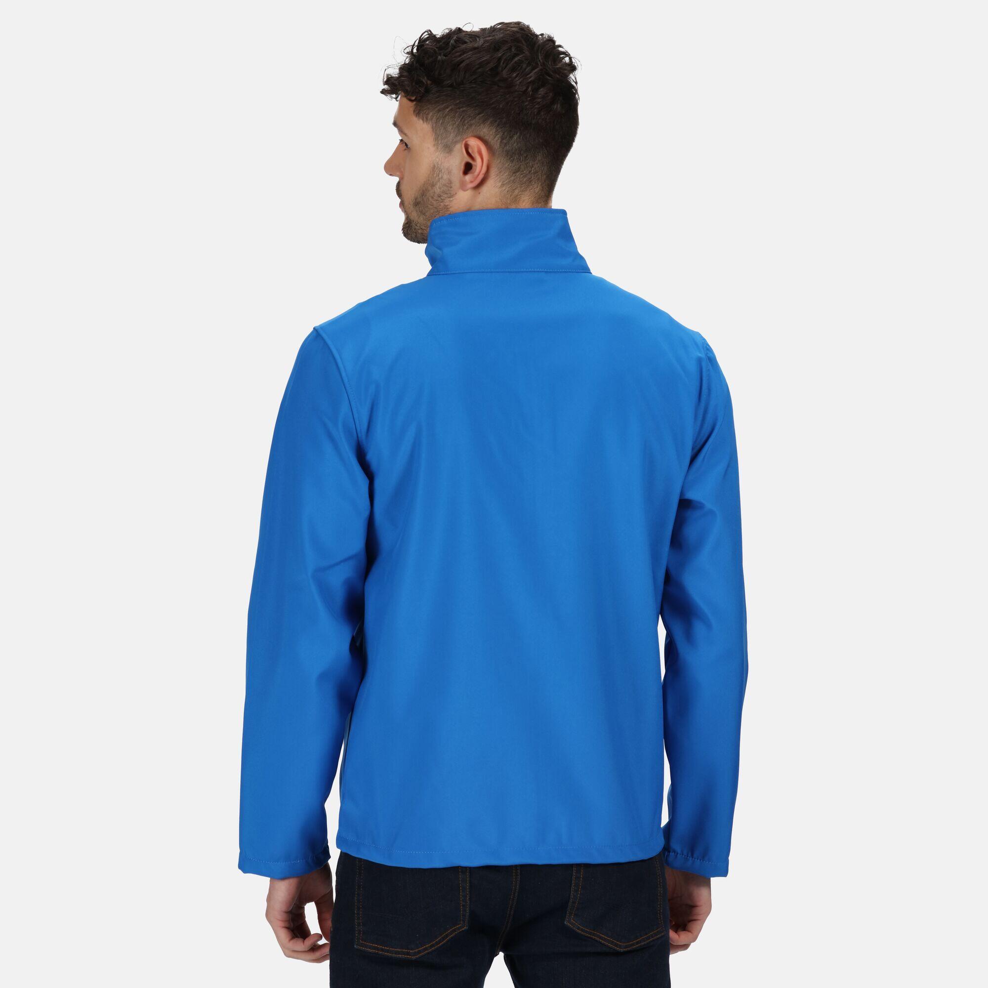 Classic Mens Water Repellent Softshell Jacket (Oxford Blue) 3/4