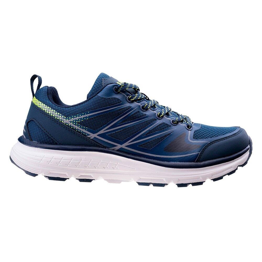 TAGGY Men's walking shoes (Dark blue / Aquifer / Neon green)