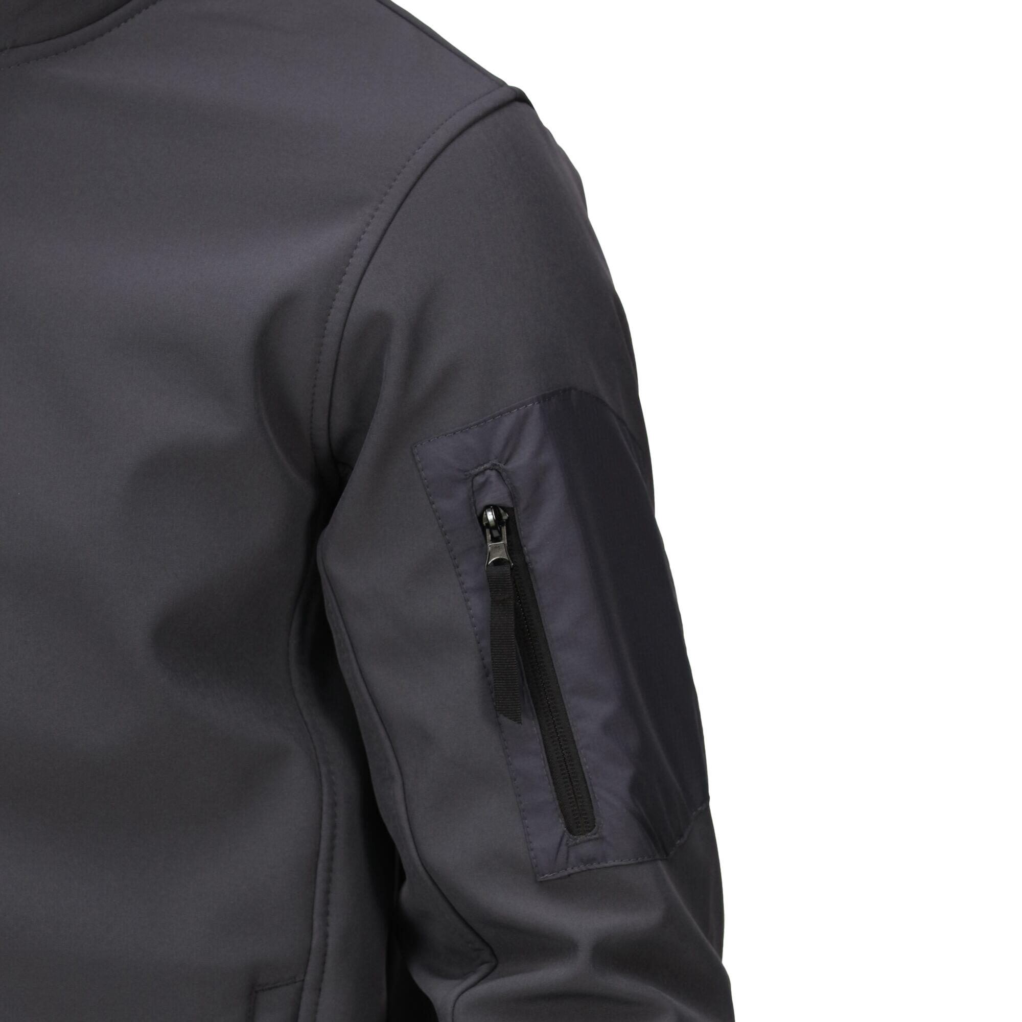 Mens Arcola Soft Shell Jacket (Seal Grey/Black) 3/5