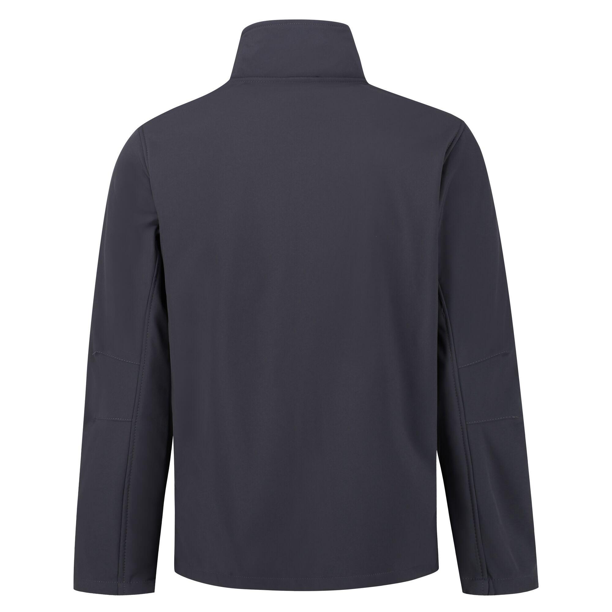 Mens Arcola Soft Shell Jacket (Seal Grey/Black) 2/5