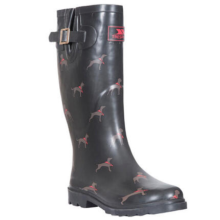 Bottes De Pluie SAMIRA Femme (Noir/marron/rouge)