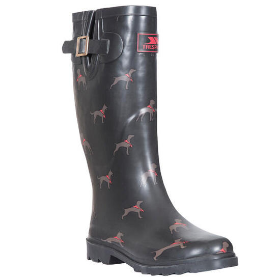 Bottes De Pluie SAMIRA Femme (Noir/marron/rouge)