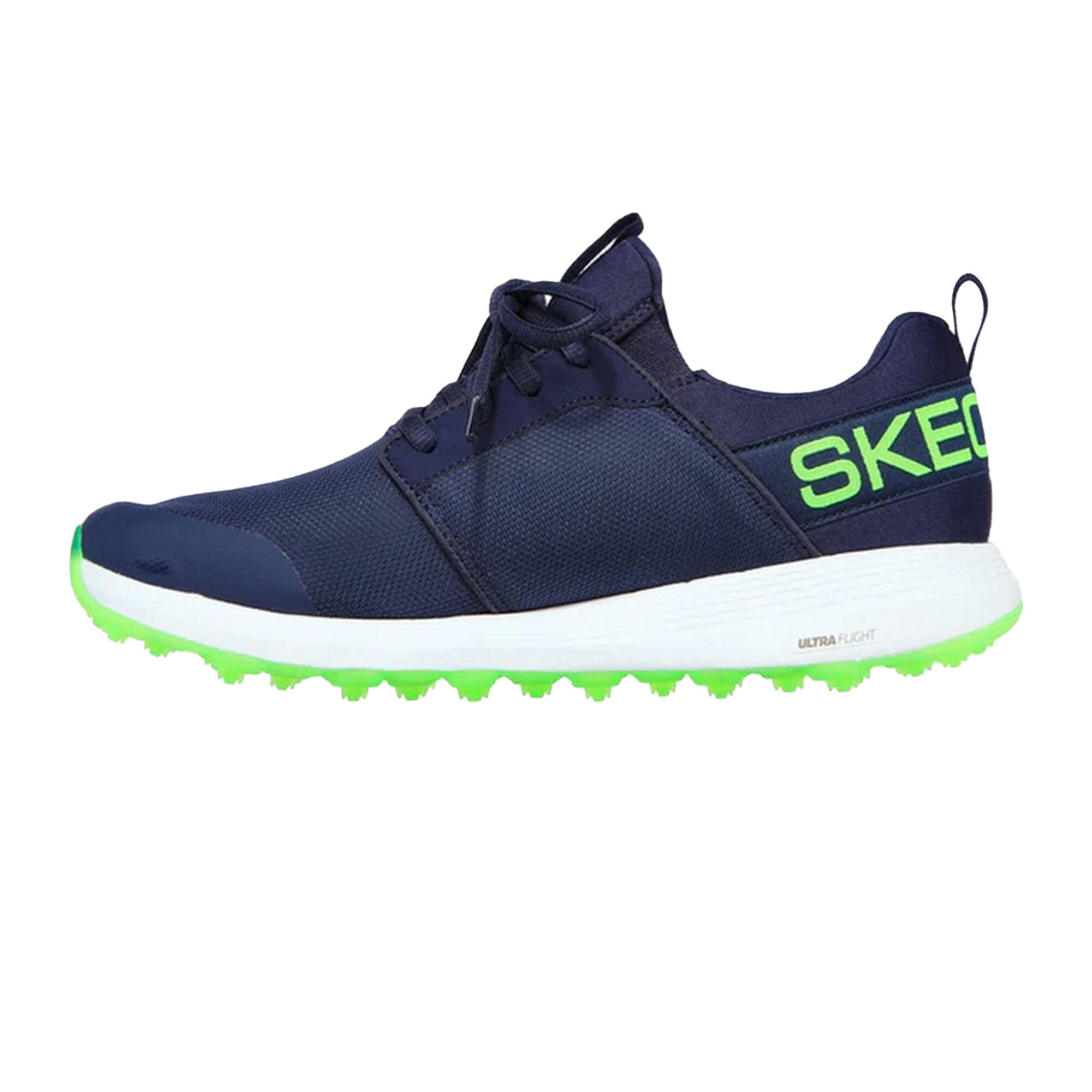 Mens Go Golf Max Sport Trainers (Navy/Lime) 2/5