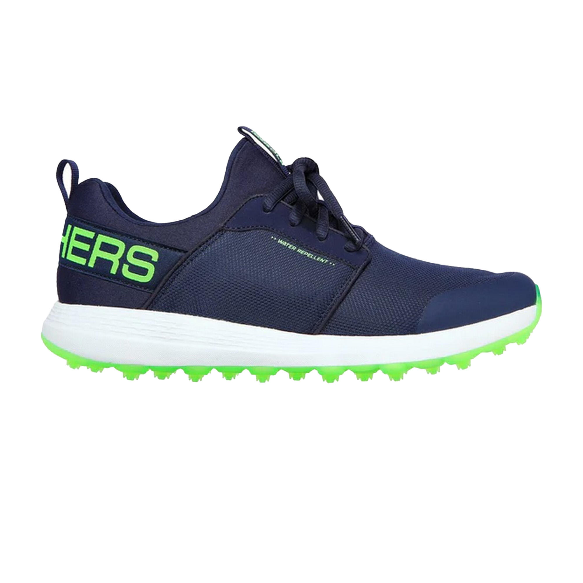 Mens Go Golf Max Sport Trainers (Navy/Lime) 3/5