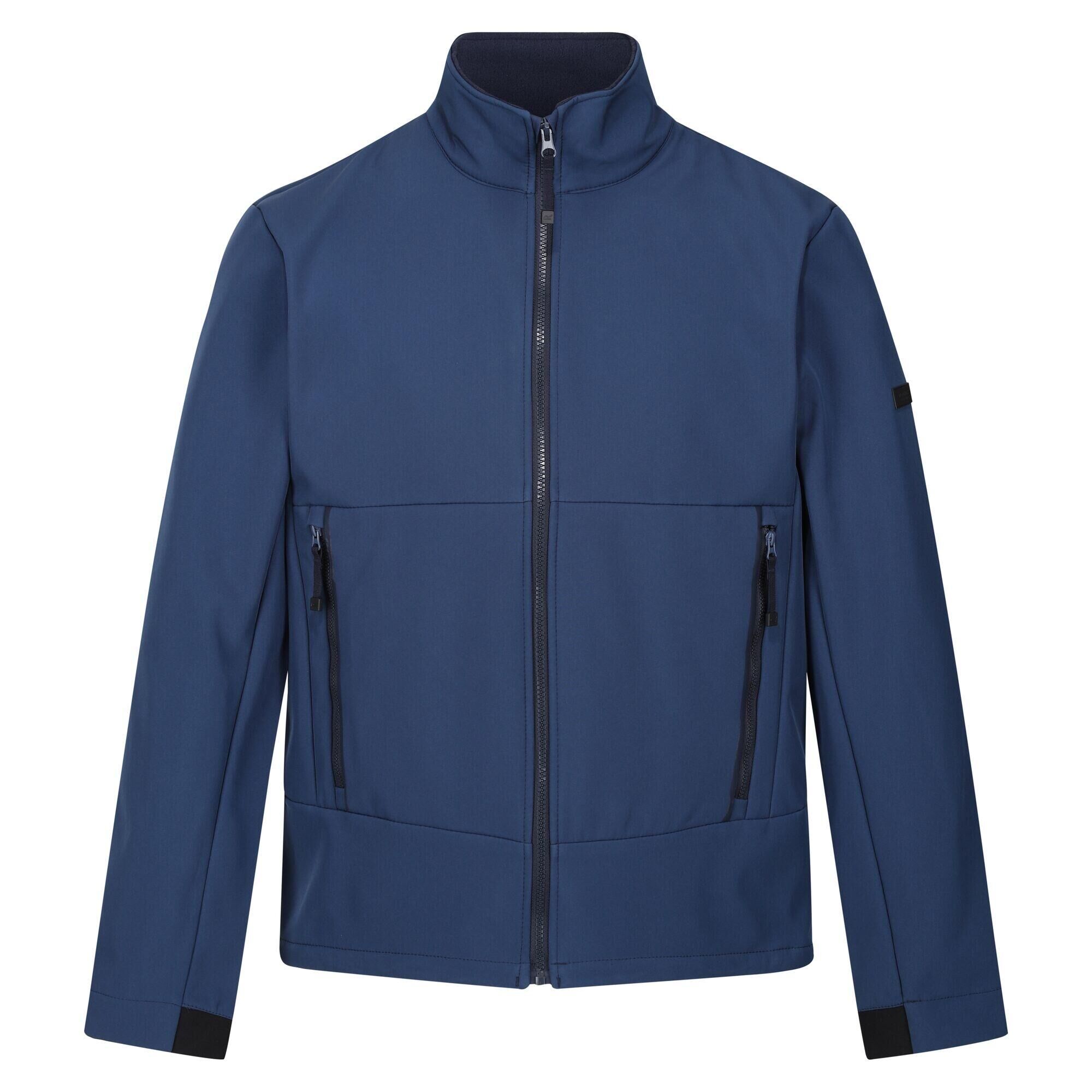 REGATTA Mens Dendrick Soft Shell Jacket (Admiral Blue)