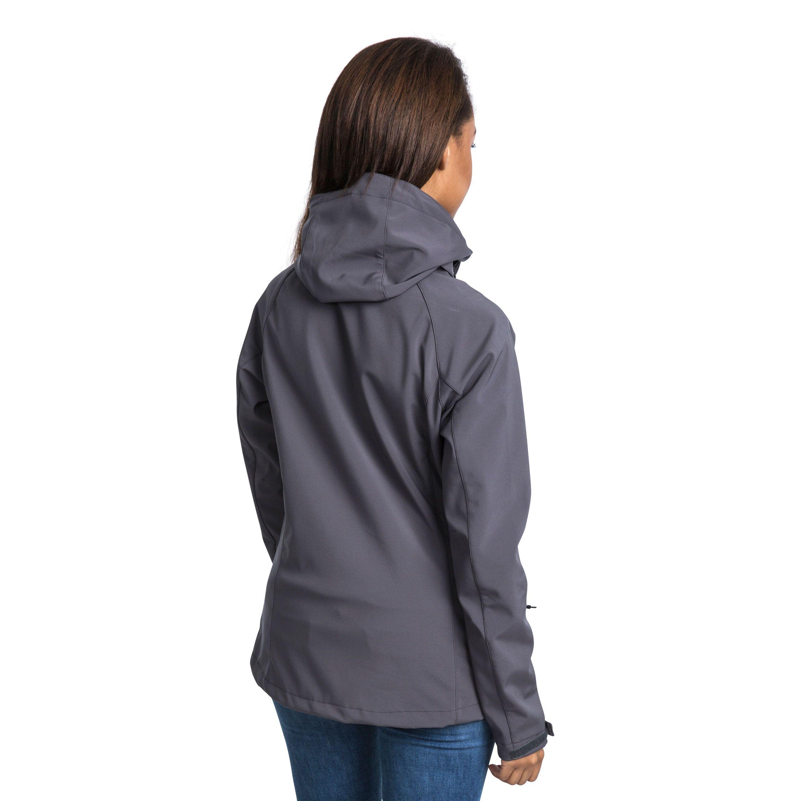 SoftshellJacke Lorina, wasserfest Damen Carbongrau 4/5