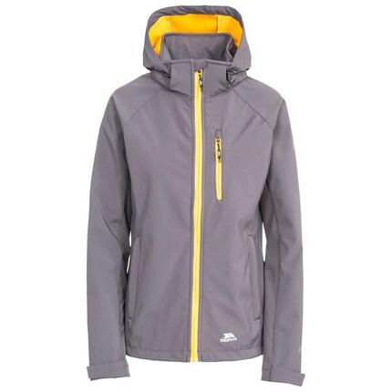 SoftshellJacke Lorina, wasserfest Damen Carbongrau