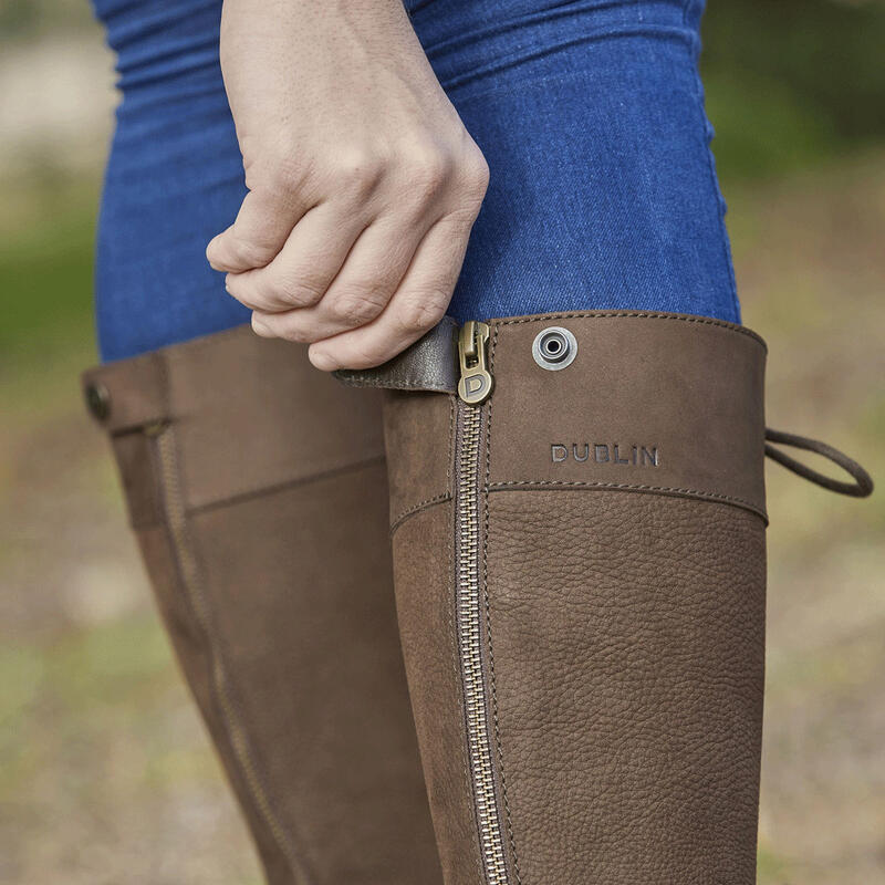 Bottes hautes d'équitation ADMIRAL Femme (Marron foncé)