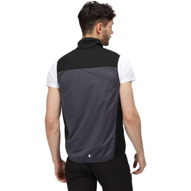 Heren Lankin IV Softshell Body Warmer (Donkergrijs/Zwart)