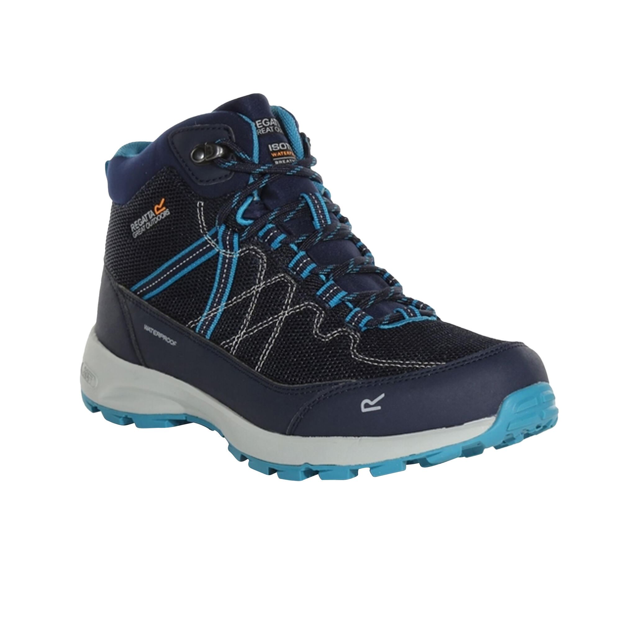 Womens/Ladies Samaris Lite Walking Boots (Navy/Pagoda Blue) 1/5